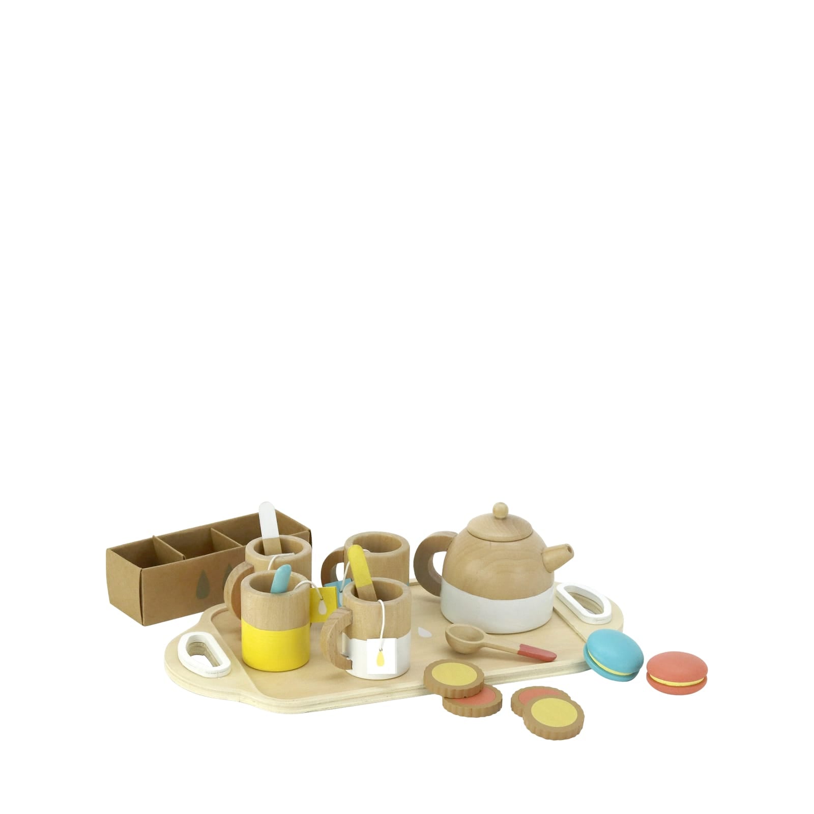 Wooden Tea Set - 21 Pieces