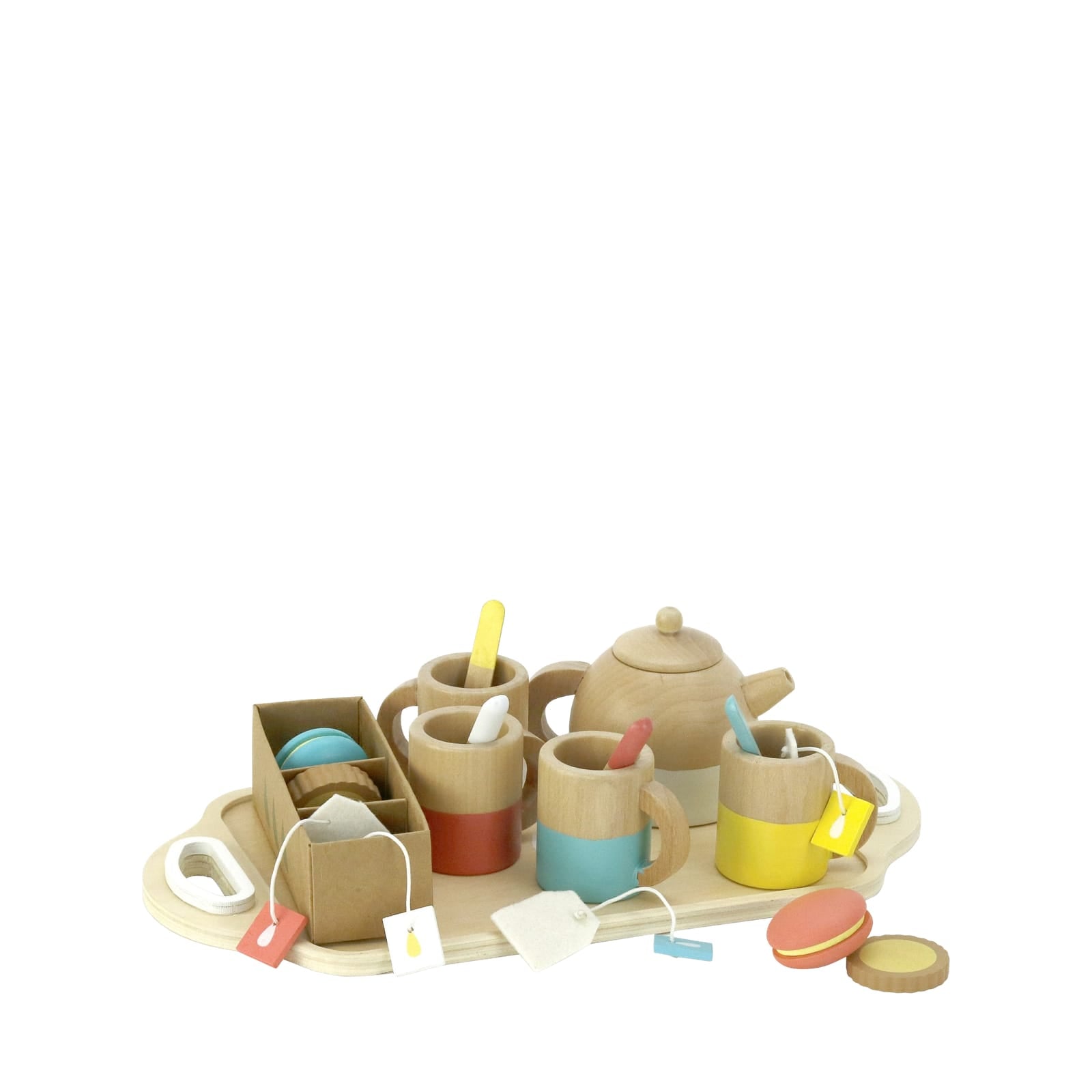 Wooden Tea Set - 21 Pieces