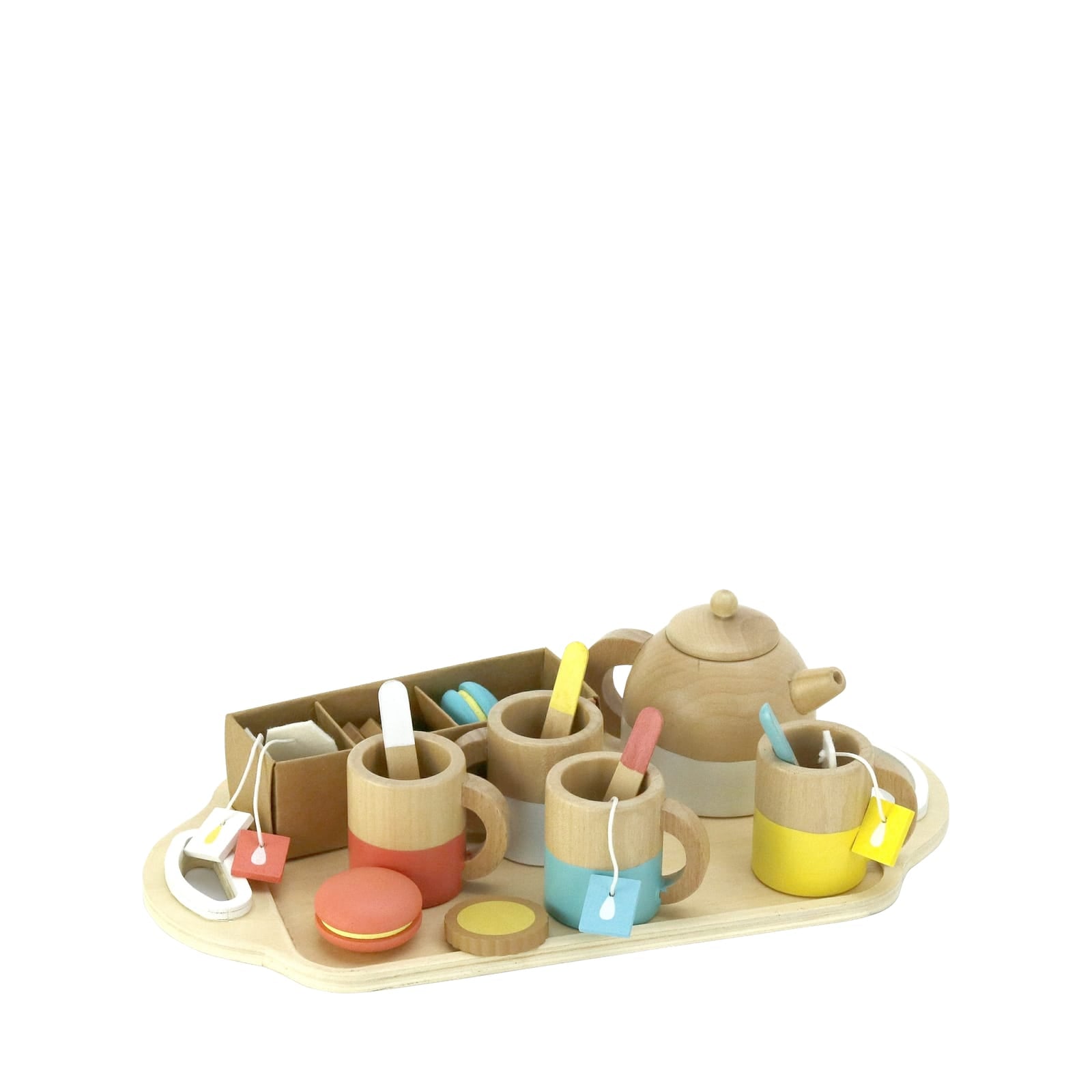 Wooden Tea Set - 21 Pieces