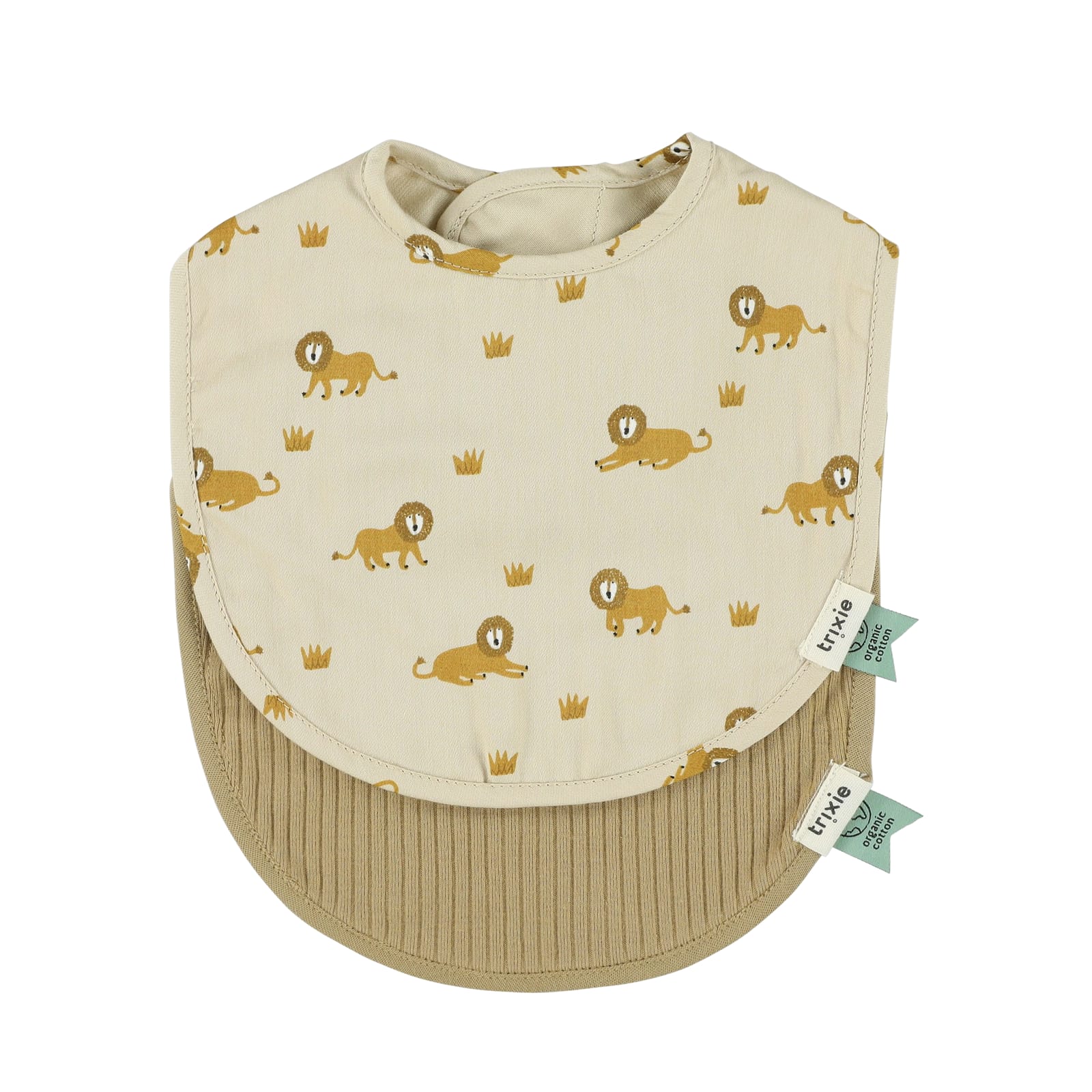 Newborn Bib 2-Pack Mix - Lively Lion