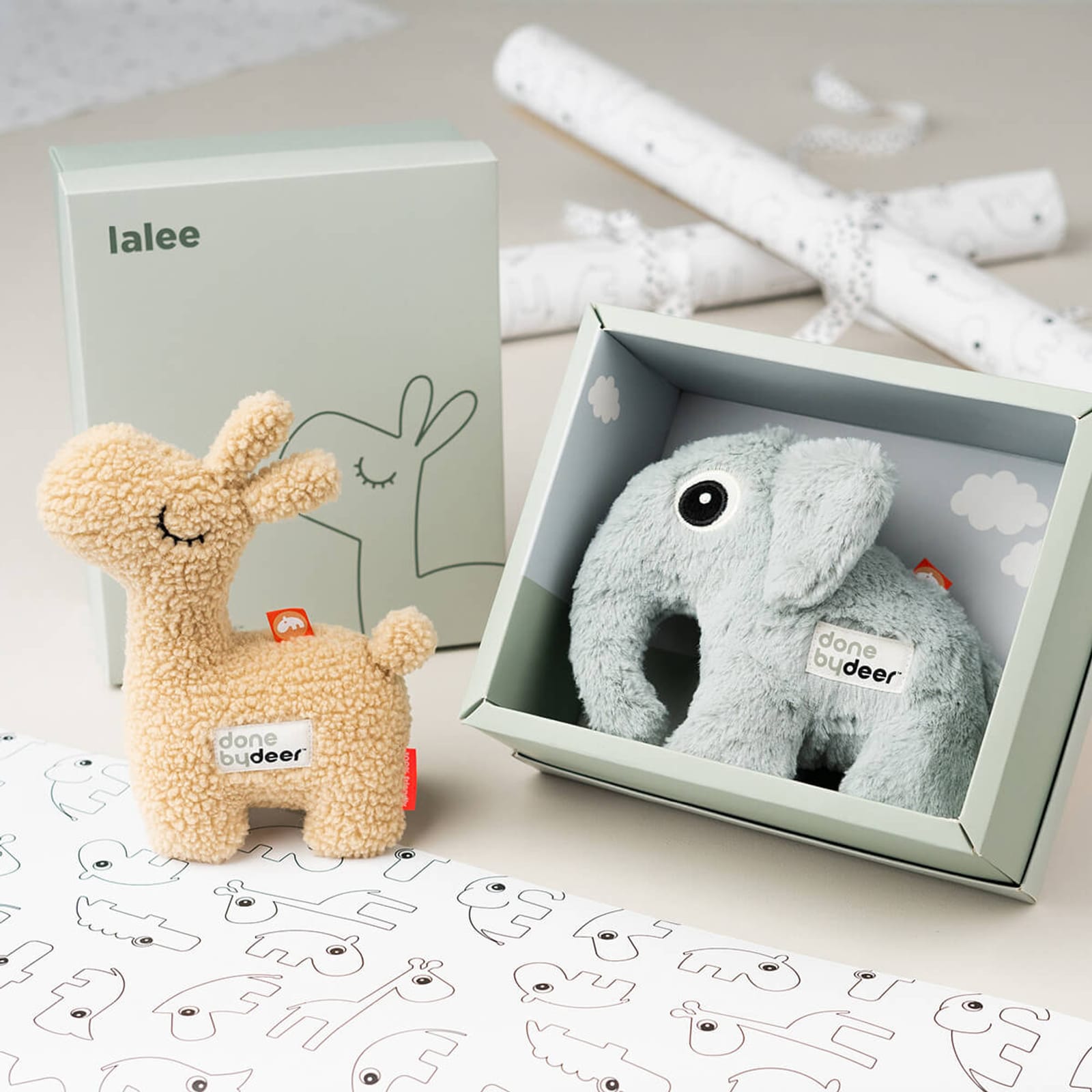 Soft Teddy In Gift Box - Lalee Sand