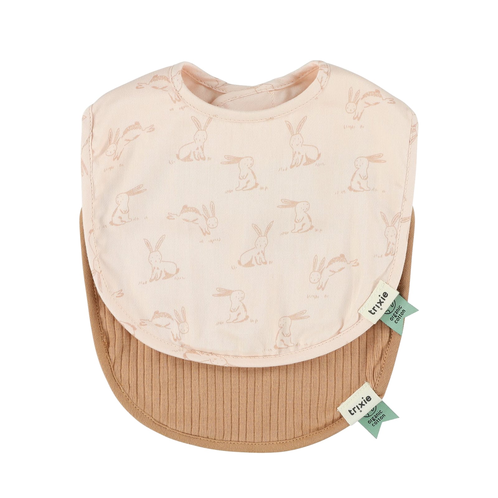 Newborn Bib 2-Pack Mix - Rosy Rabbit