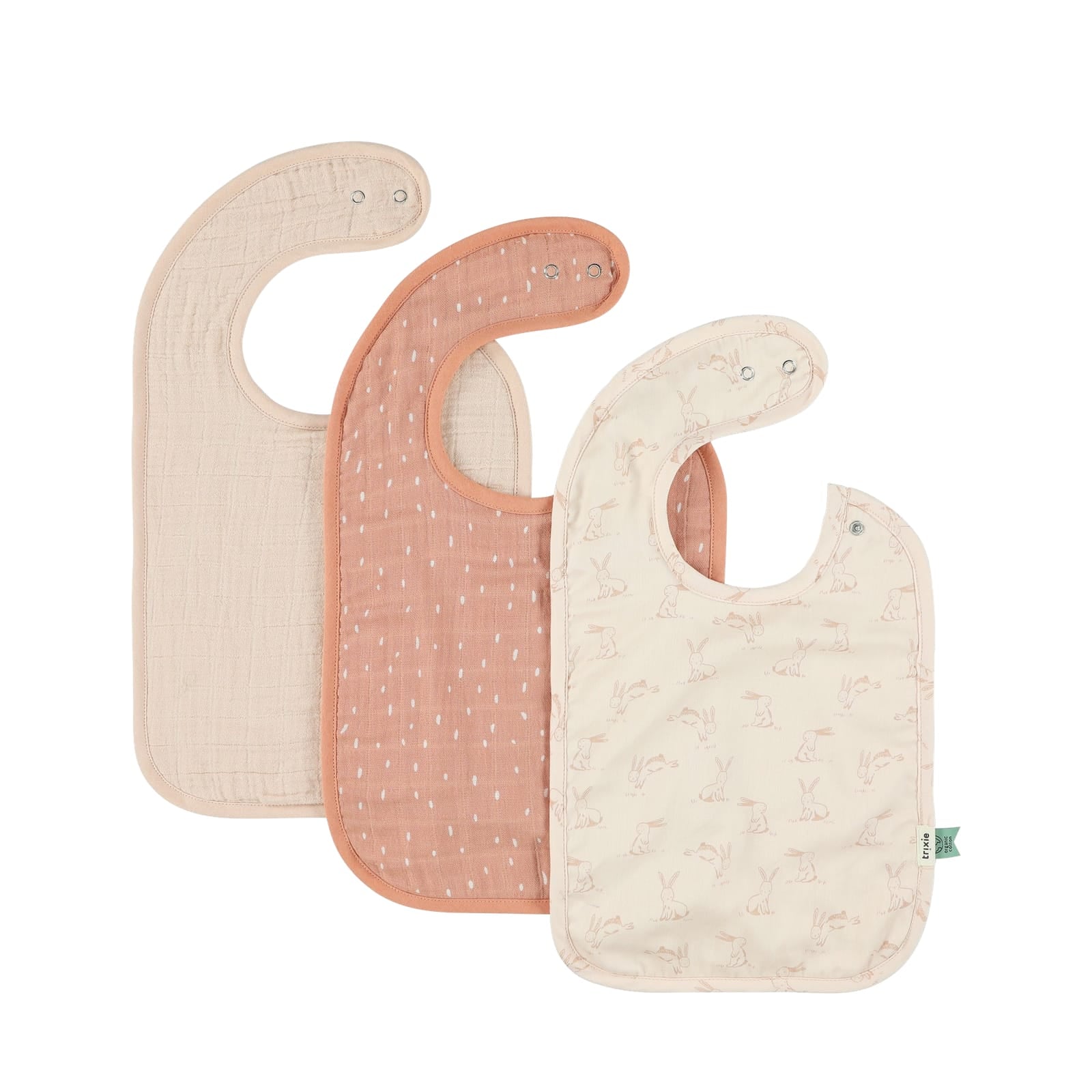 Bib 3-Pack Mix - Rosy Rabbit