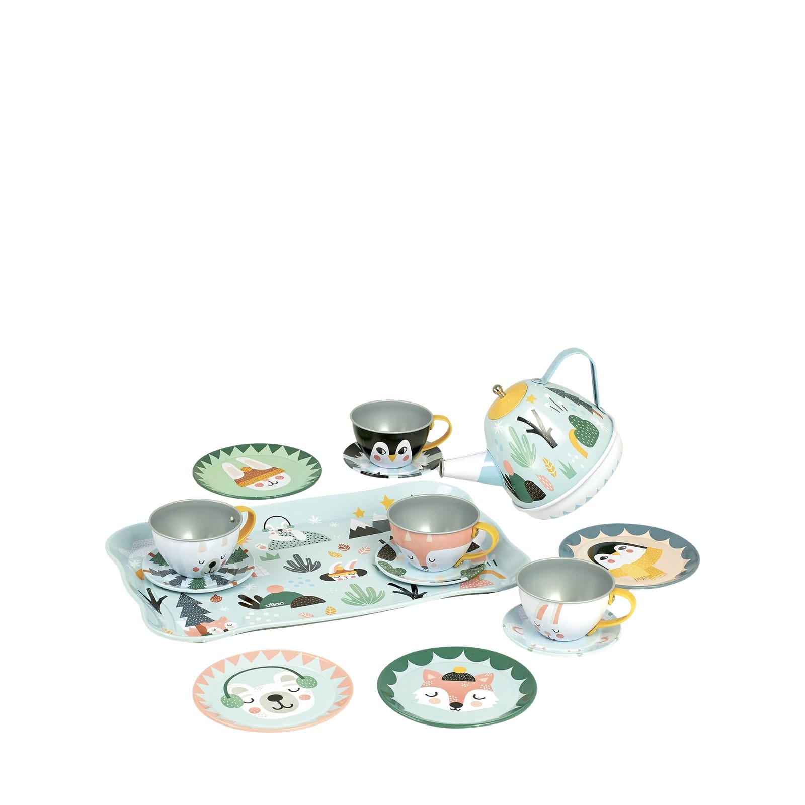 Iceland Musical Tin Tea Set