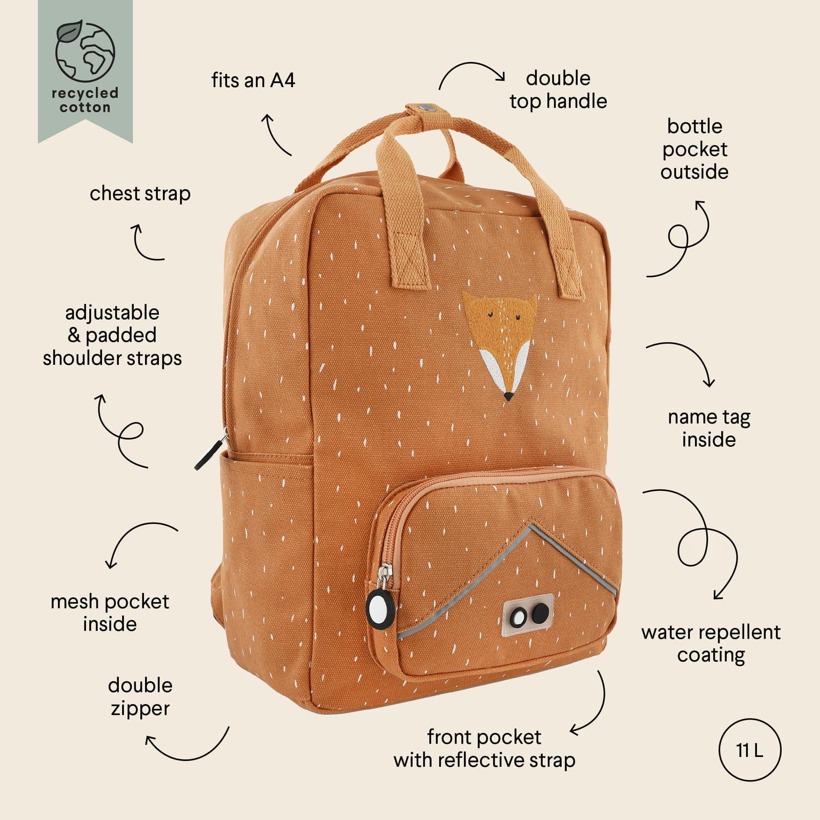 Backpack Large - Mr Fox