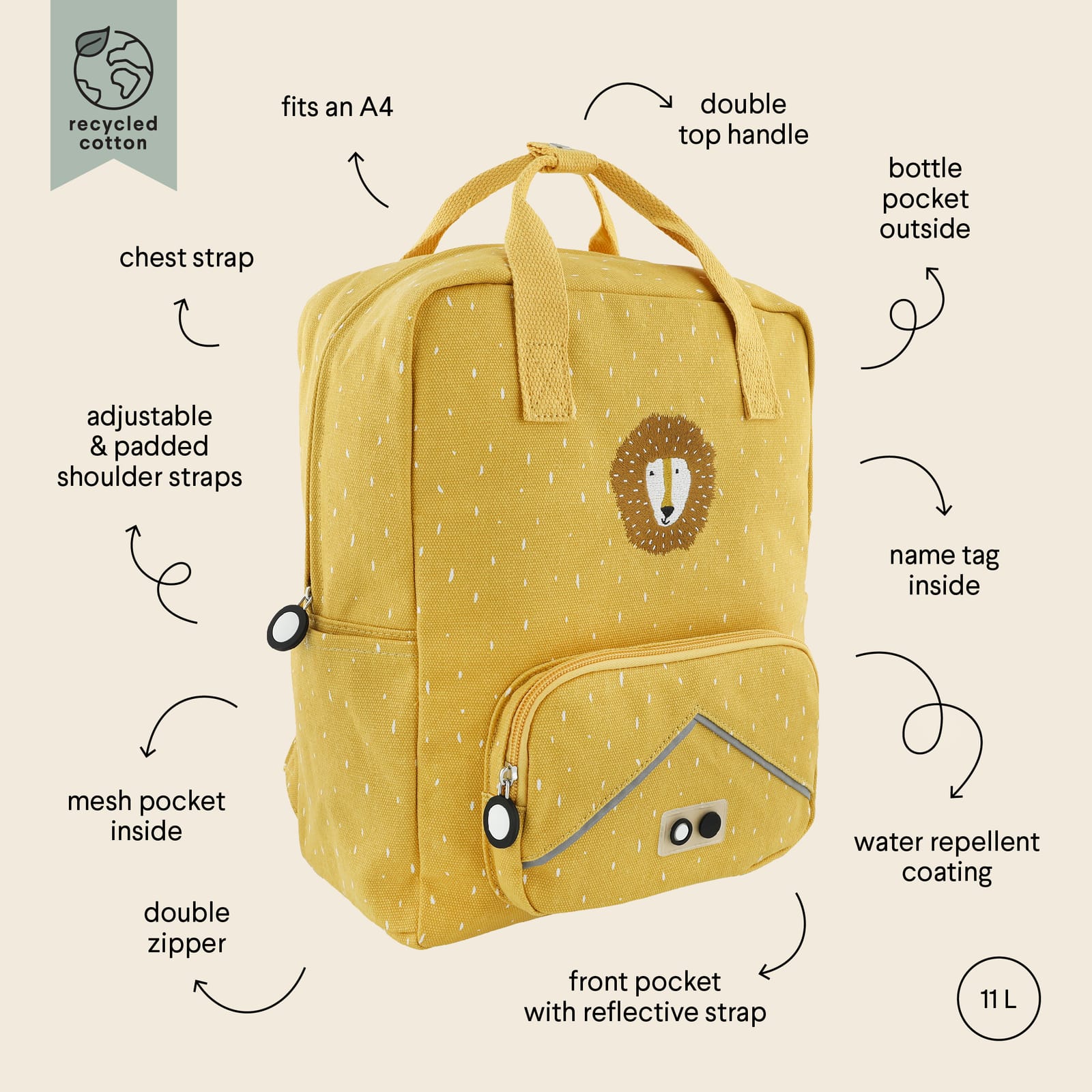 Backpack Large - Mr Lion