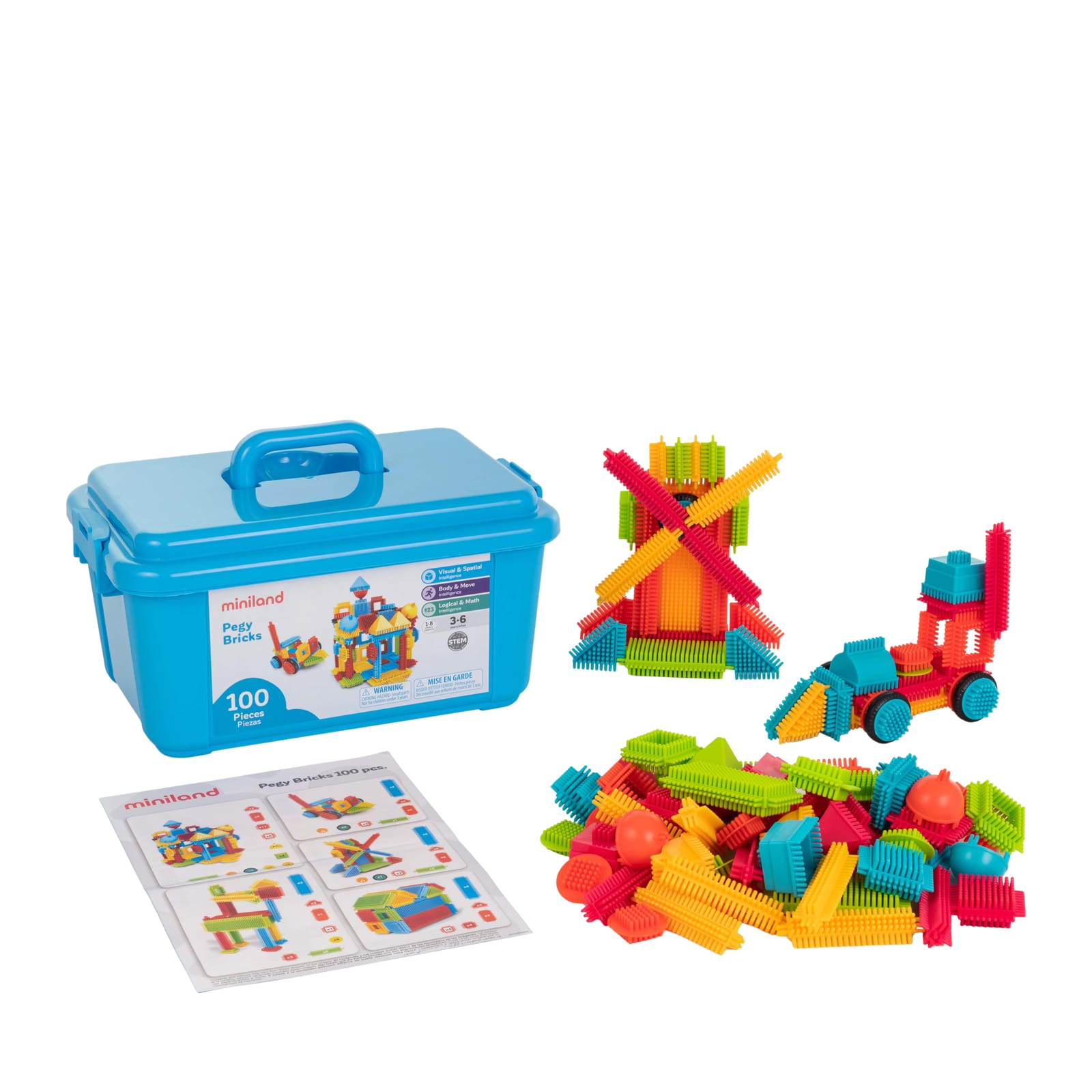 Pegy Bricks - 100 Pieces