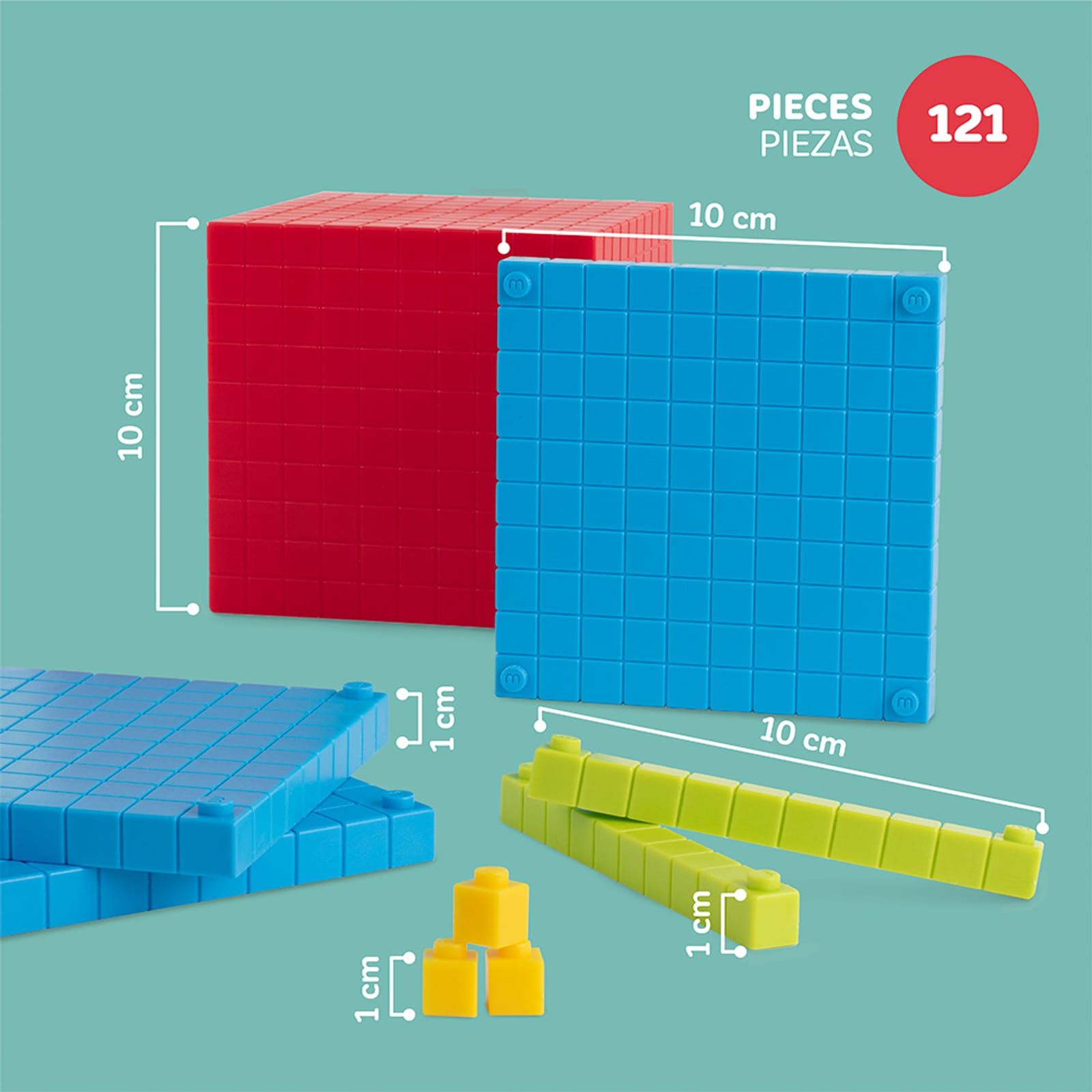 Counting Cubes - Base 10 Set