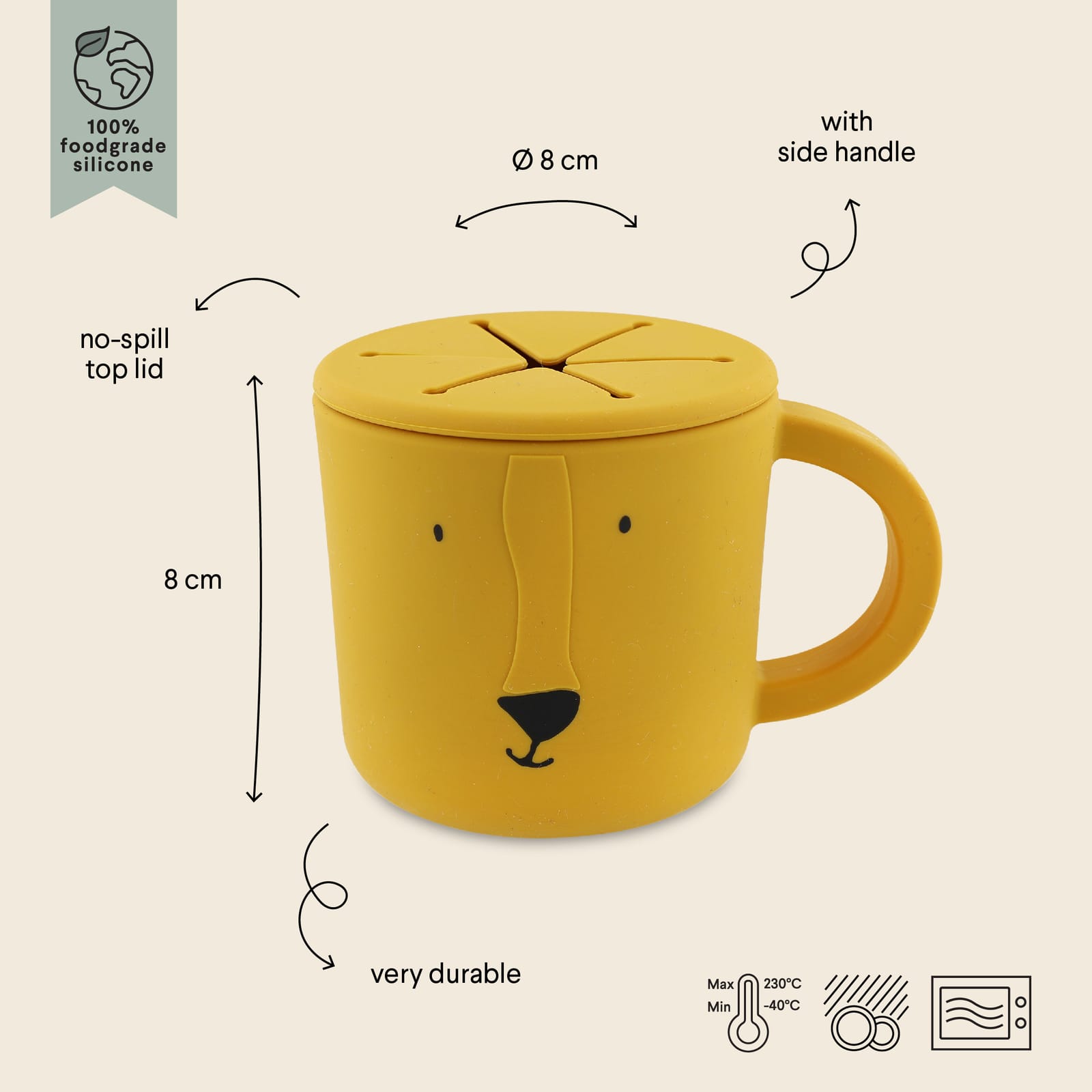 Silicone Snack Cup - Mr Lion