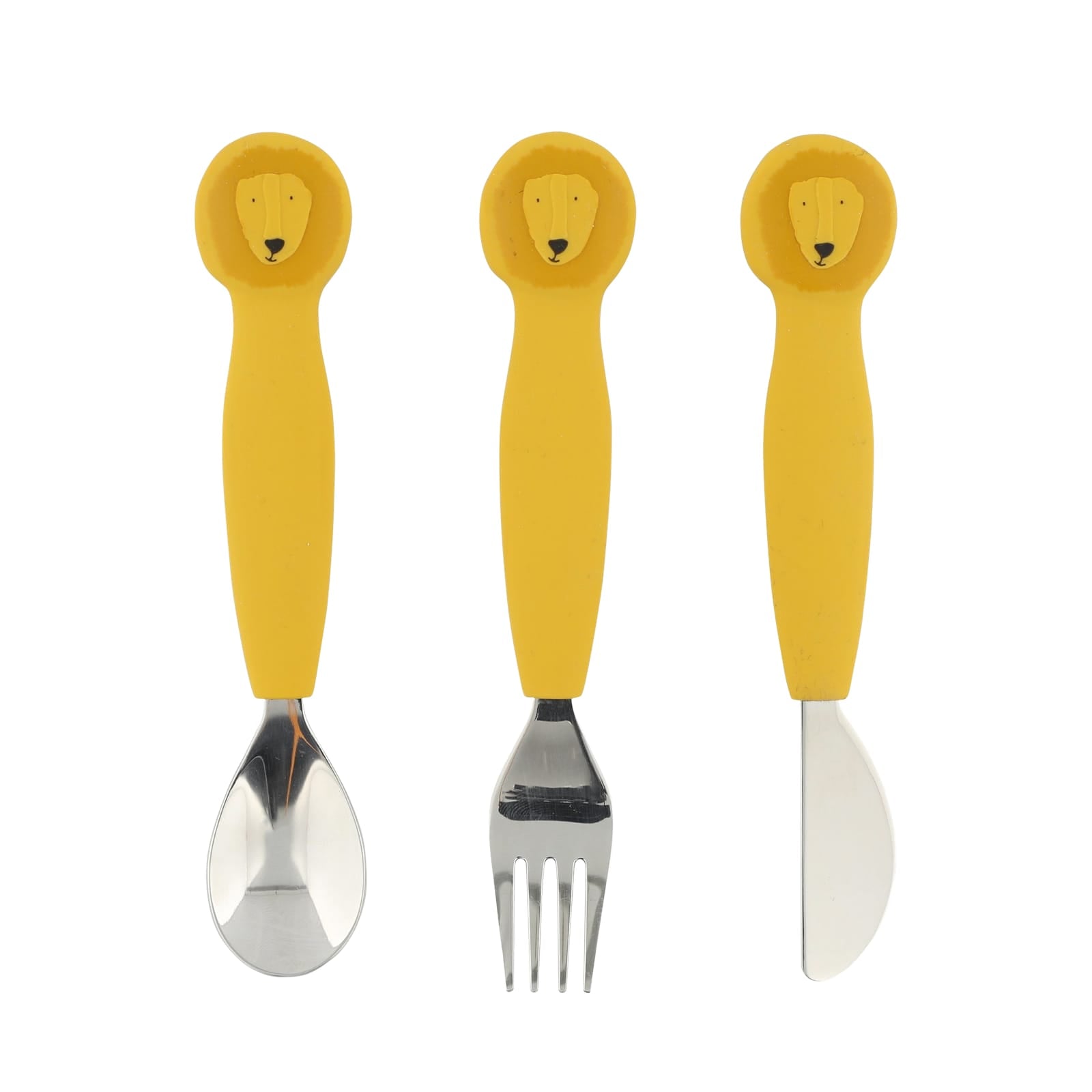 Silicone Cutlery Set 3-Pack - Mr Lion