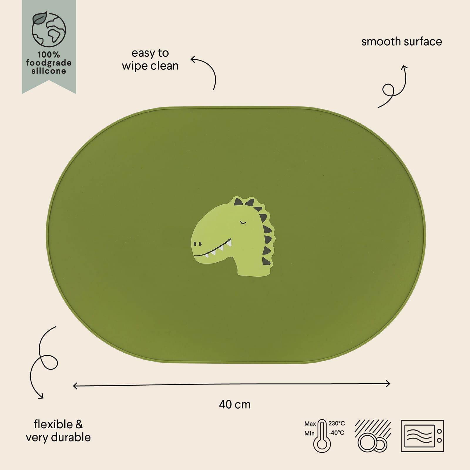 Silicone Placemat - Mr Dino