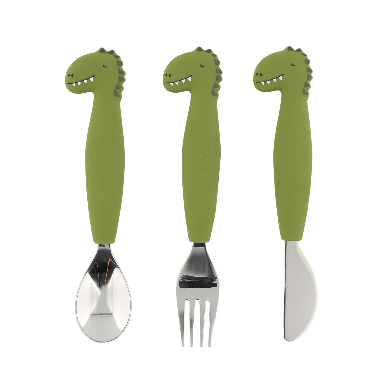 Silicone Cutlery Set 3-Pack - Mr Dino