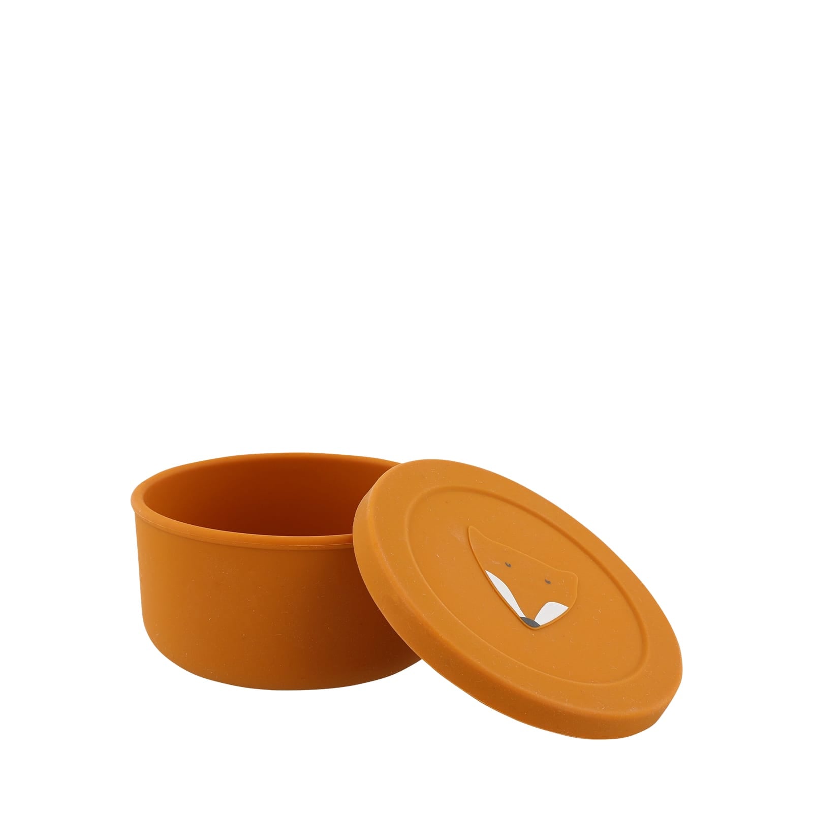 Silicone Snack Pot with Lid - Mr Fox