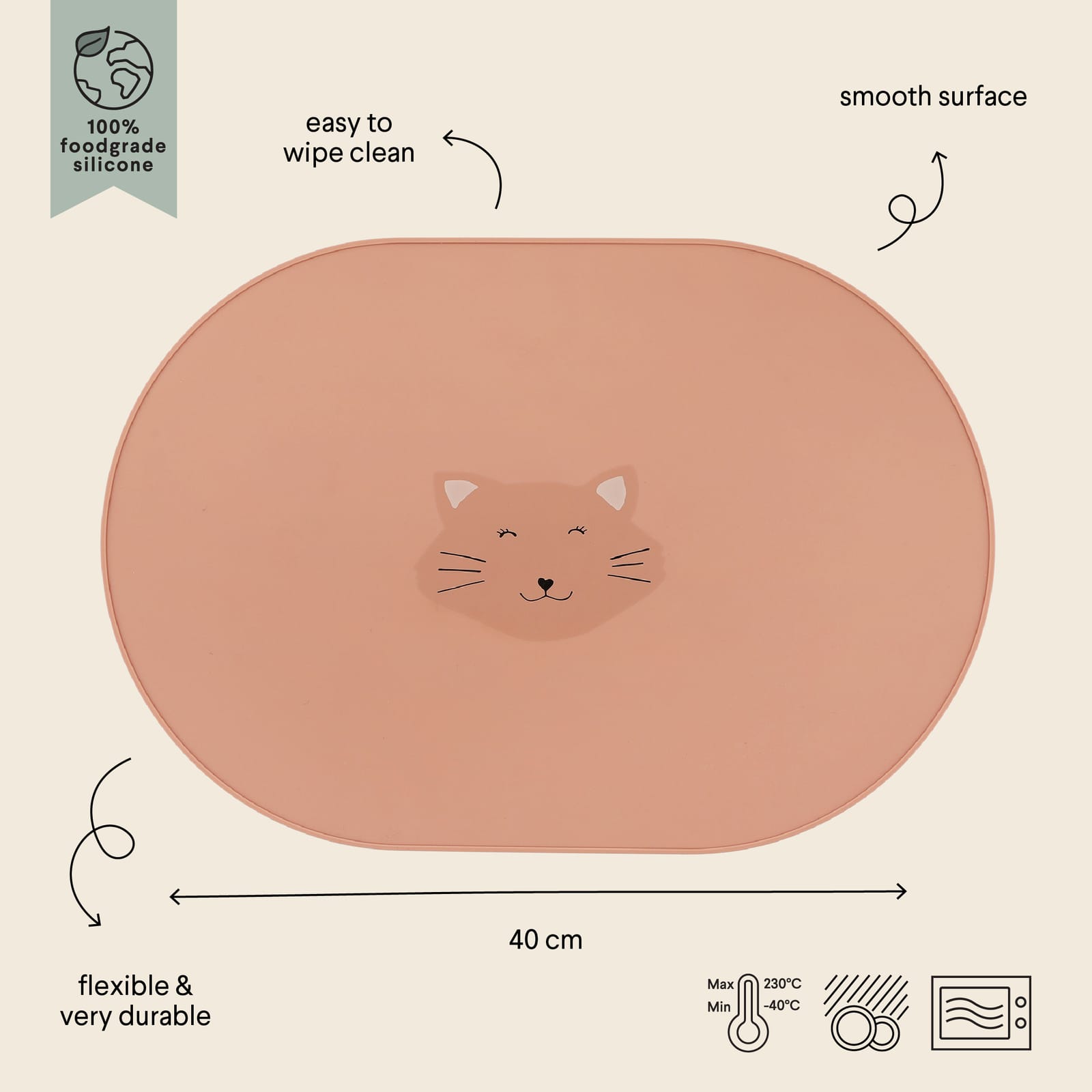 Silicone Placemat - Mrs Cat