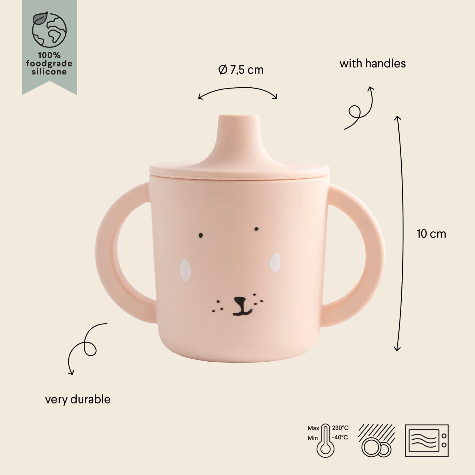 Silicone Sippy Cup - Mrs Rabbit