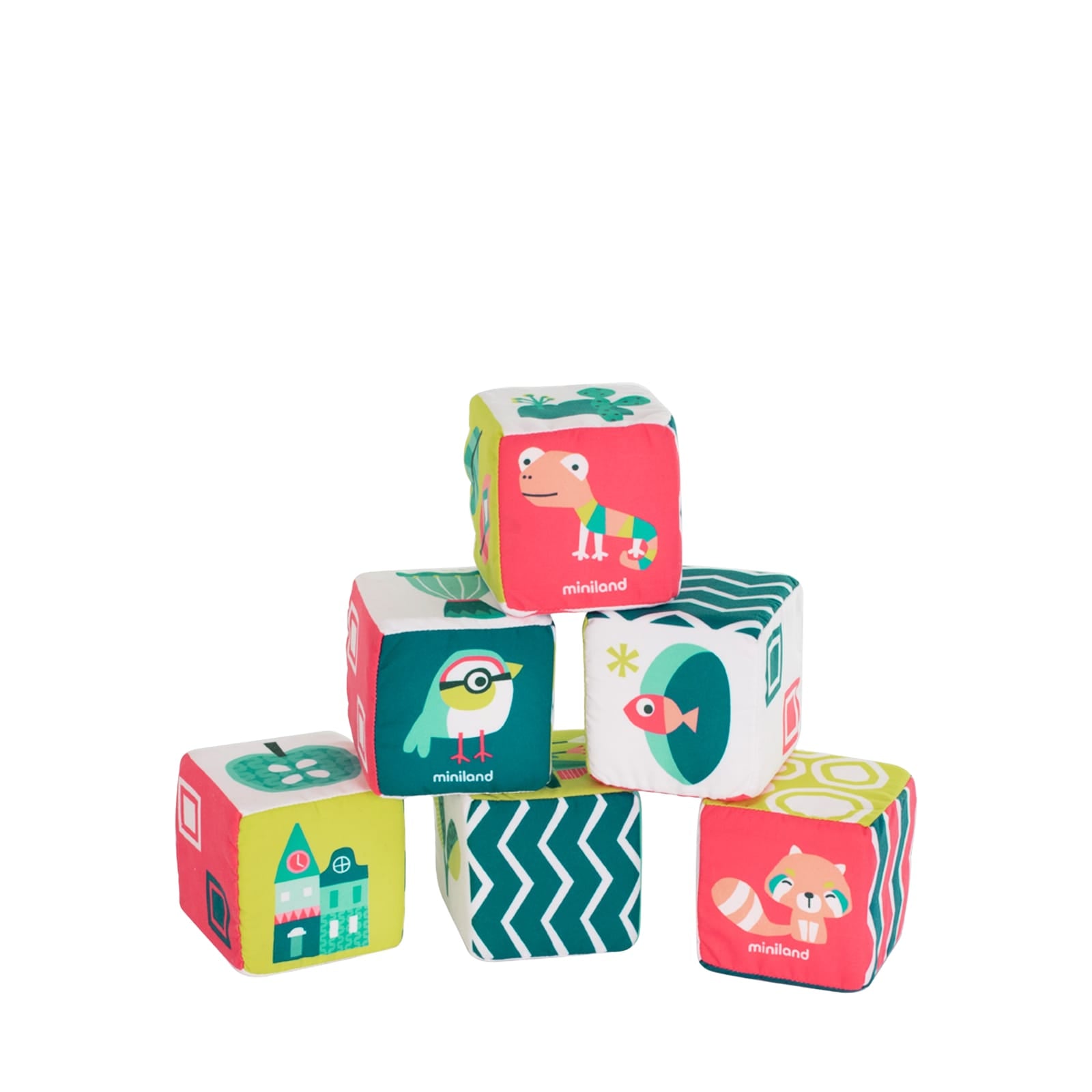 Soft Rattle Cubes Set