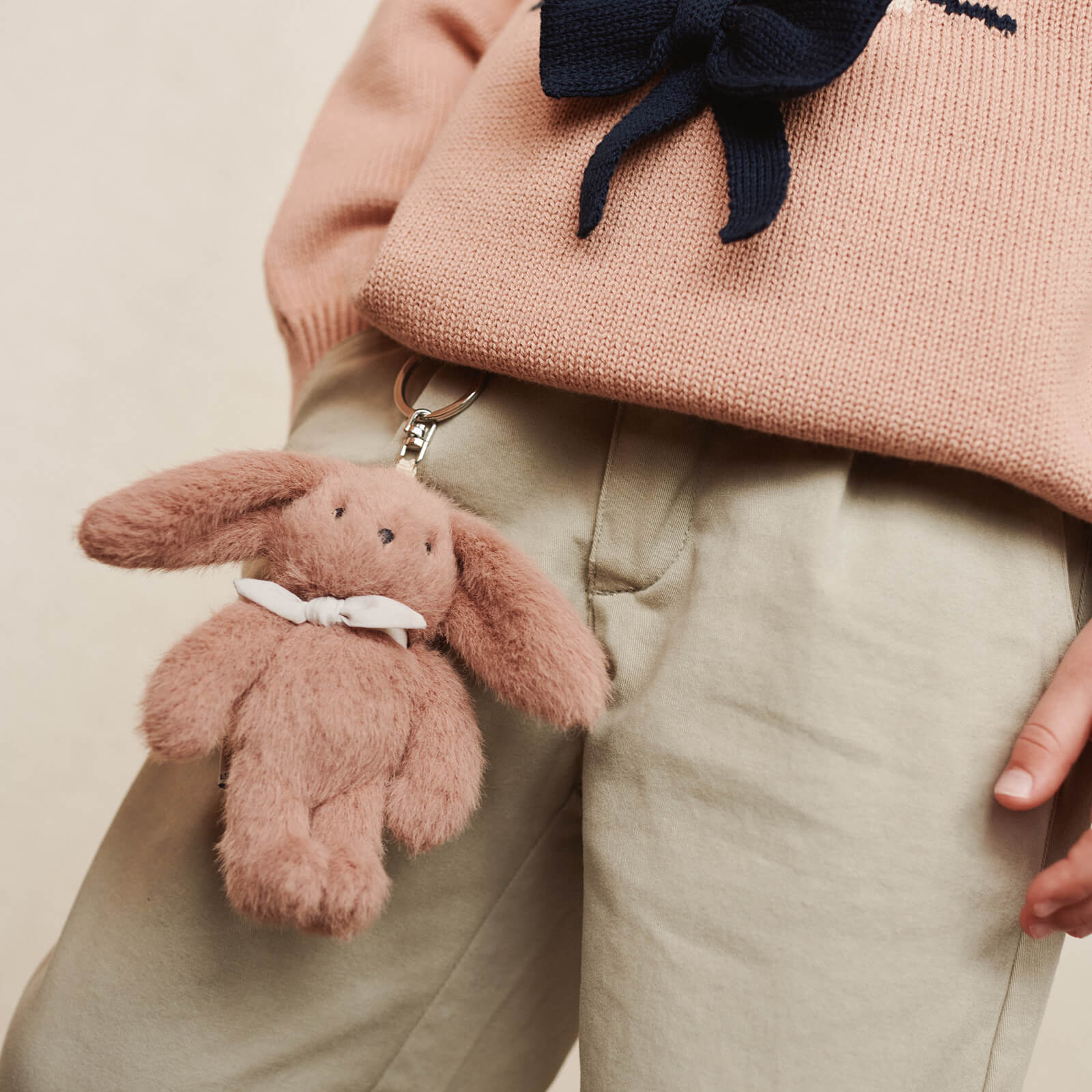 Alfredo Rabbit Keychain - Pale Tuscany