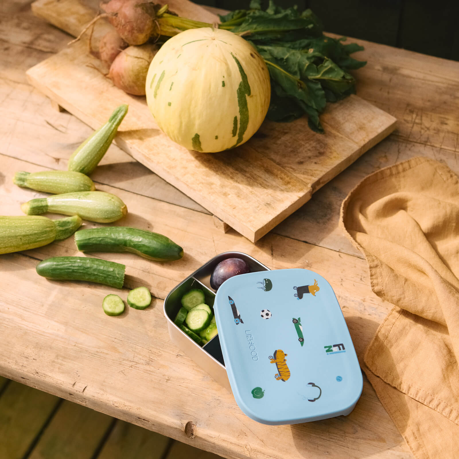 Arthur Printed Lunchbox - Fun Beach Blue