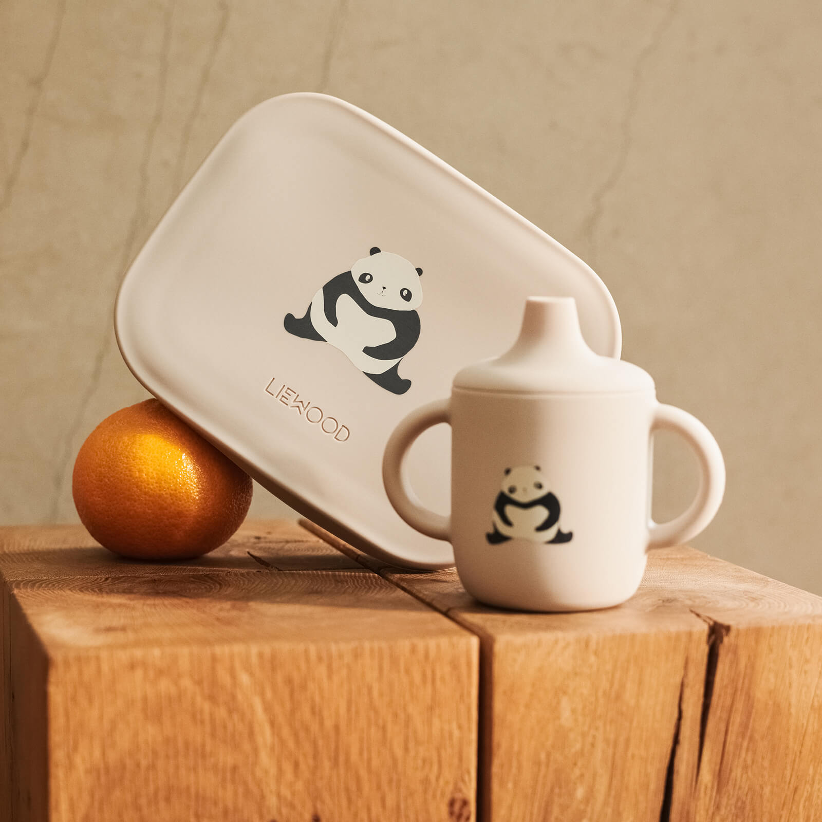 Arthur Printed Lunchbox - Panda Sandy Dark Grey