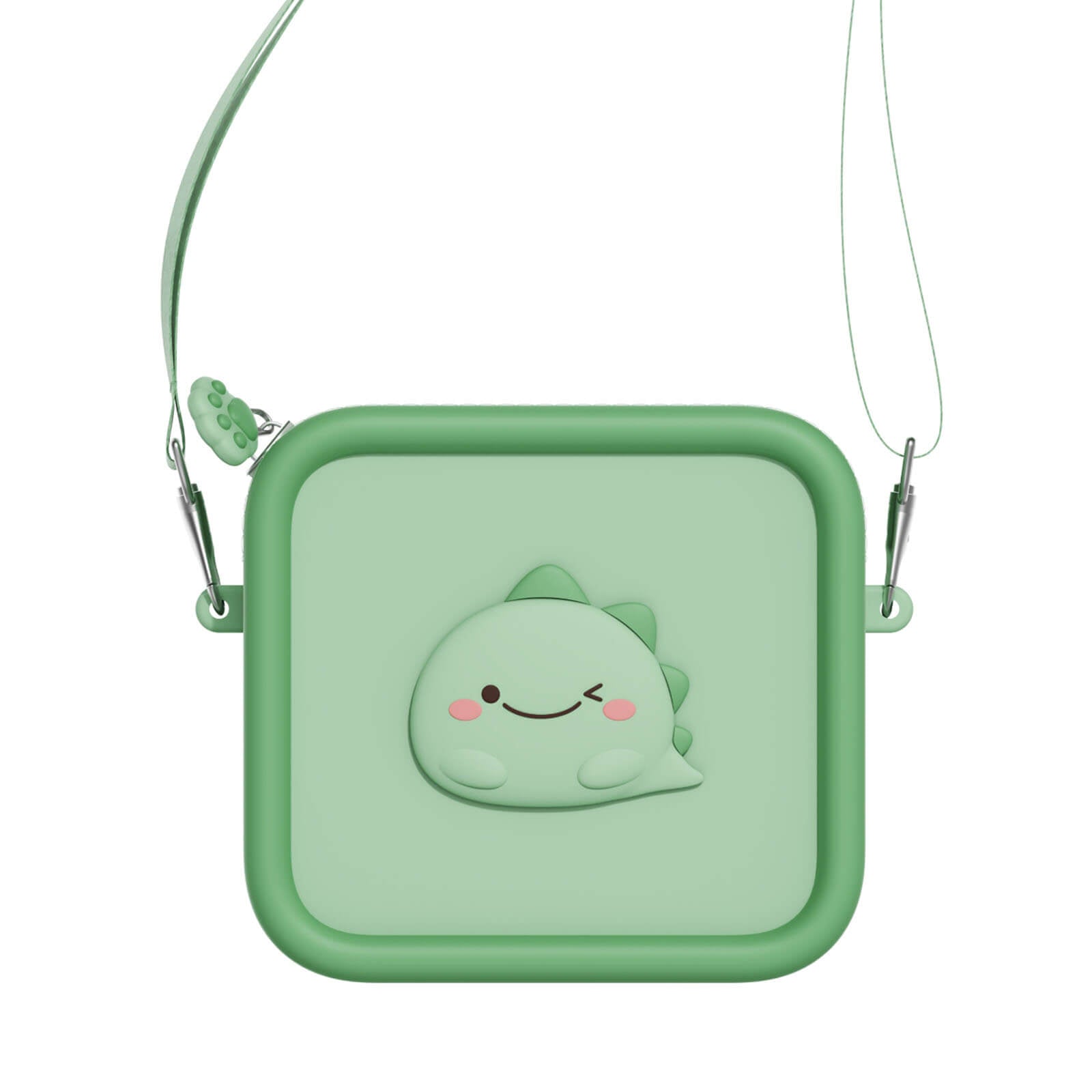 Silicone Bag - Dino Green