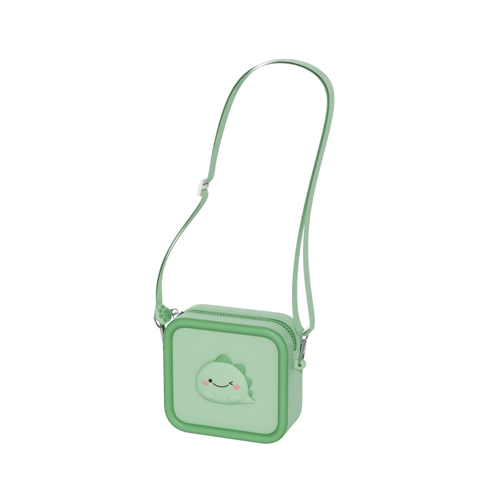Silicone Bag - Dino Green