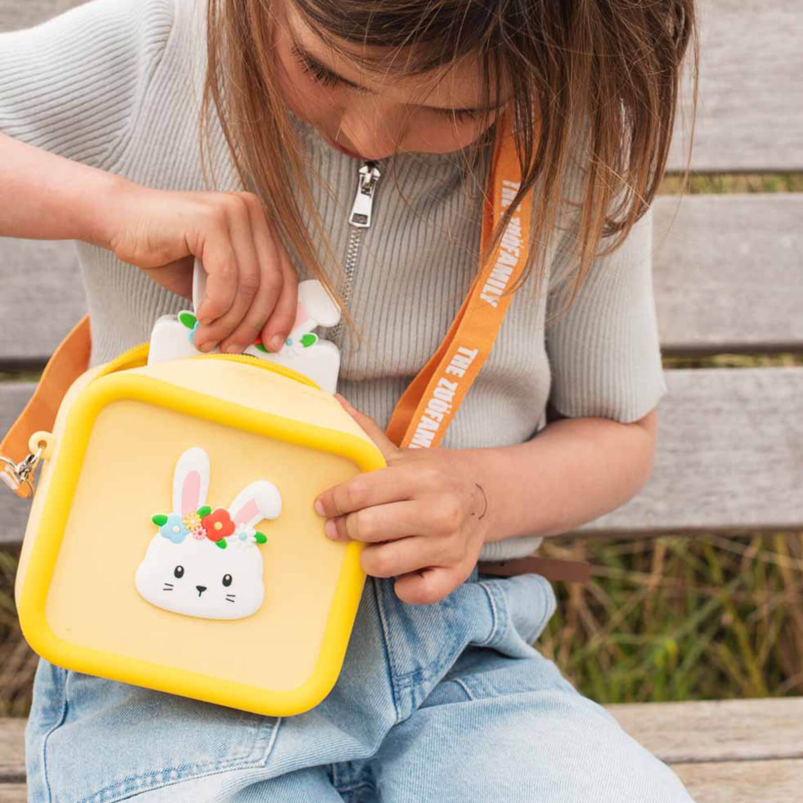 Silicone Bag - Rabbit Flower