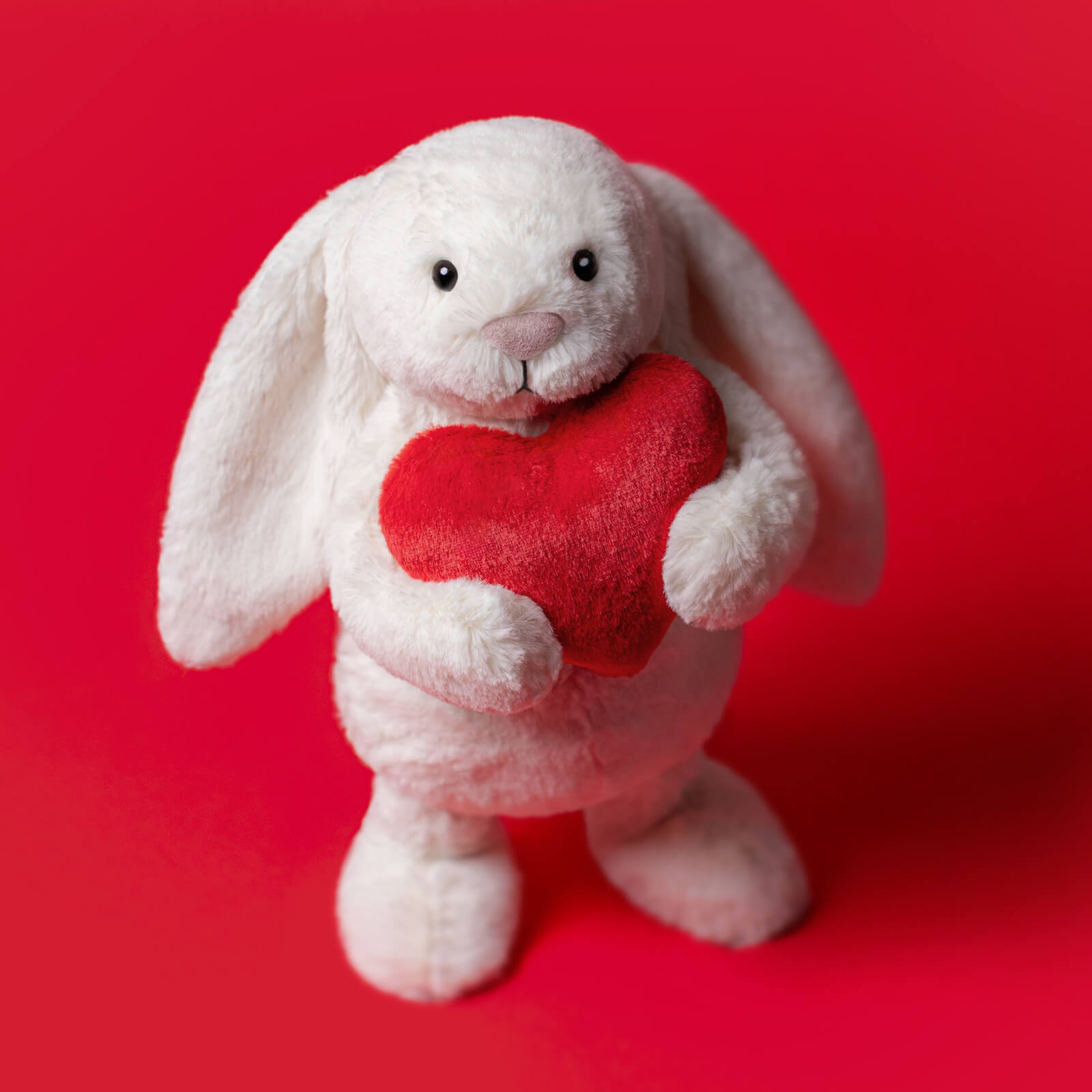 Original Bashful Bunny Red Love Heart