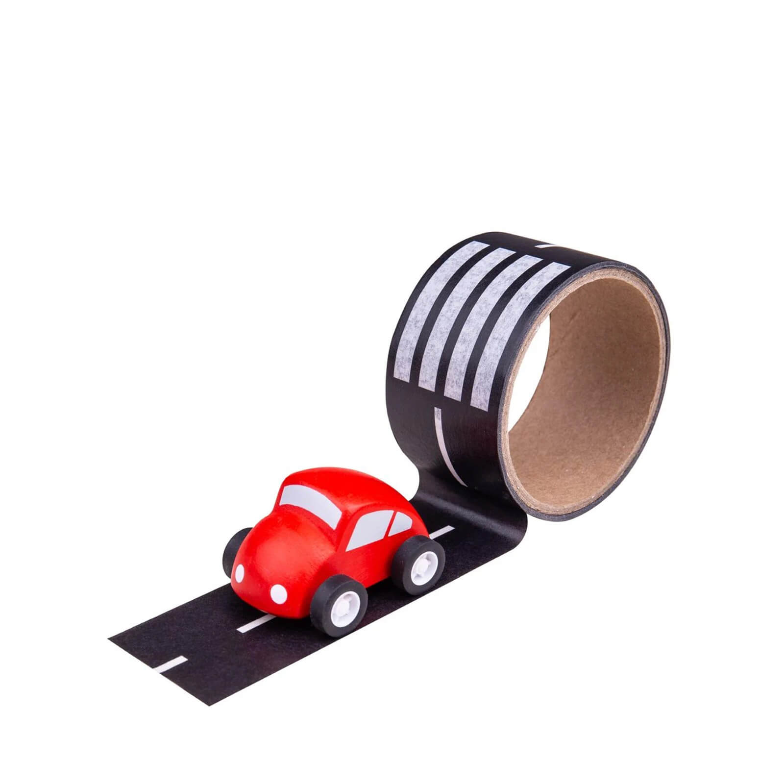 Roadway Tape and Car