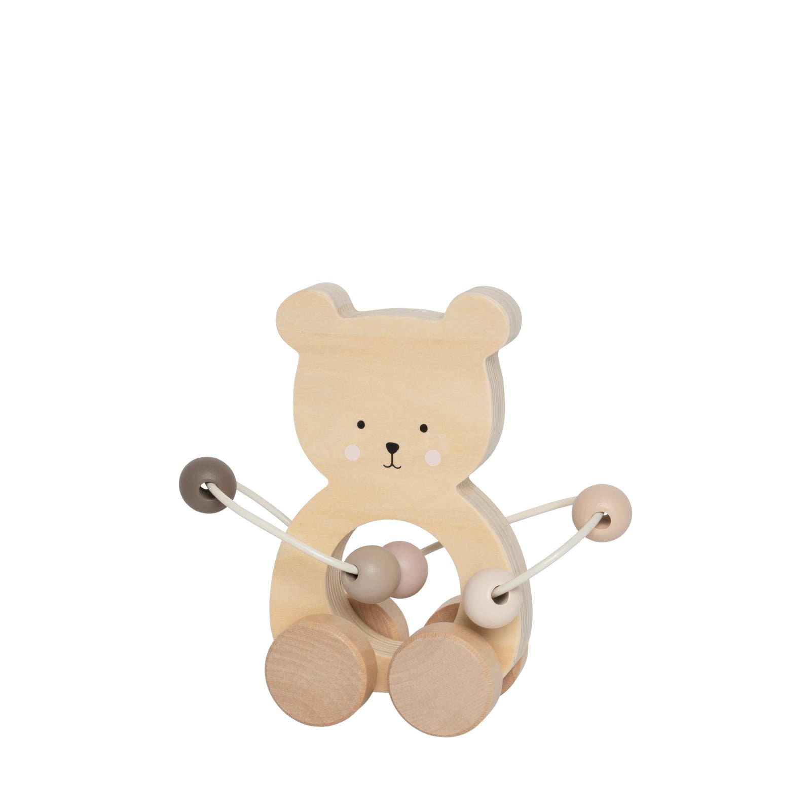 Push Teddy with Bead Maze - Nature