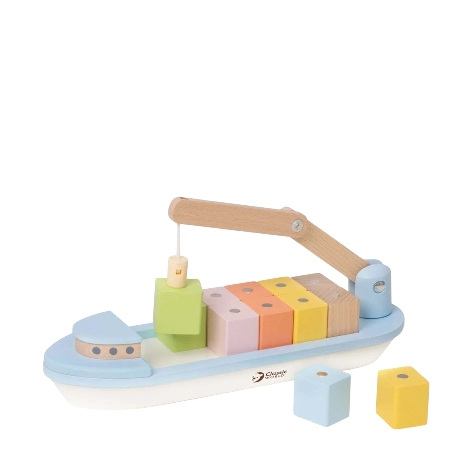 Cargo Boat with Stacking Blocks