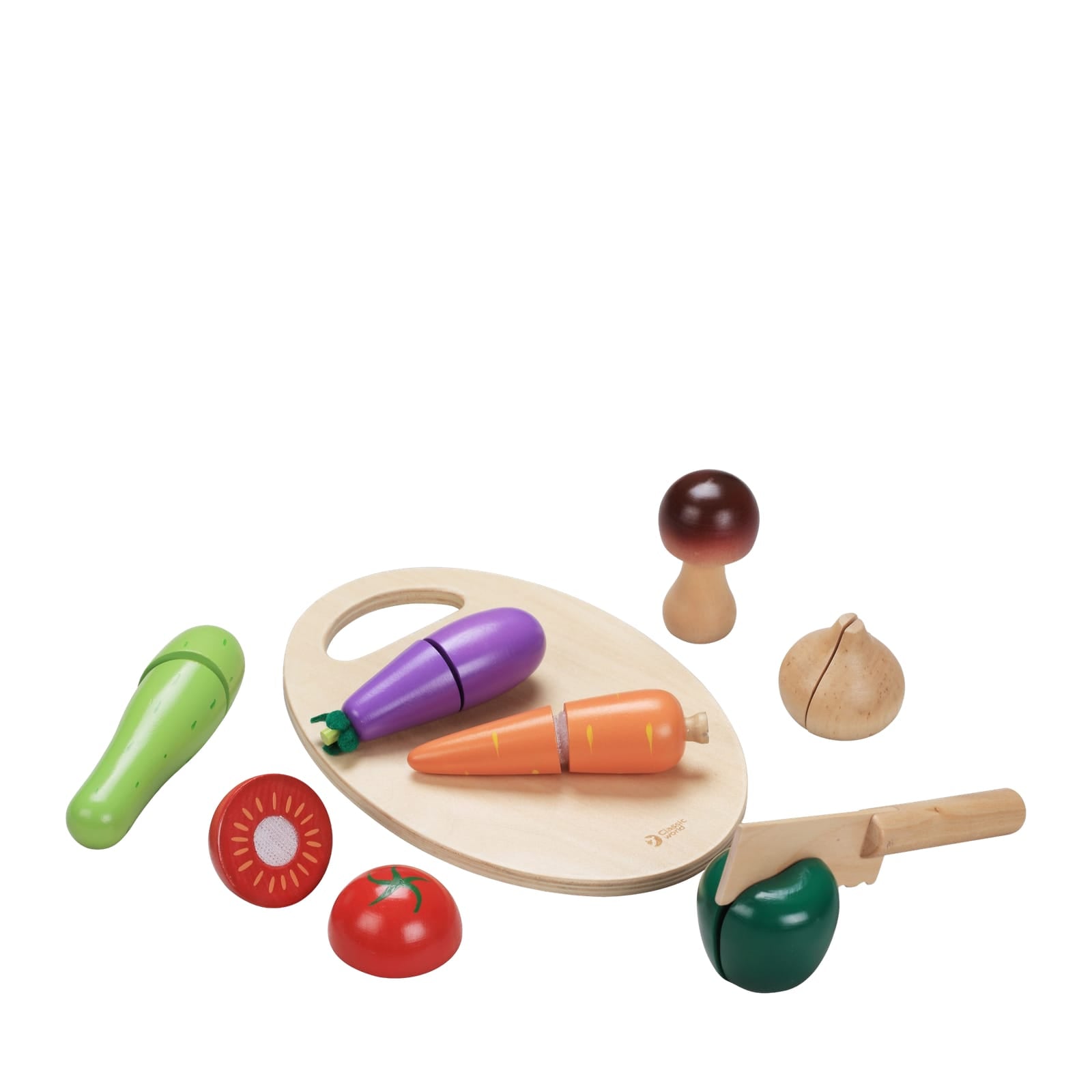 Wooden Cutting Vegetables Set