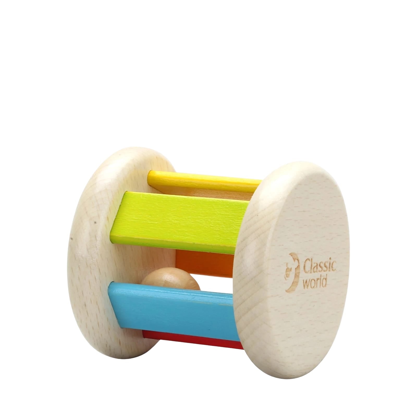 Wooden Roller Rattle