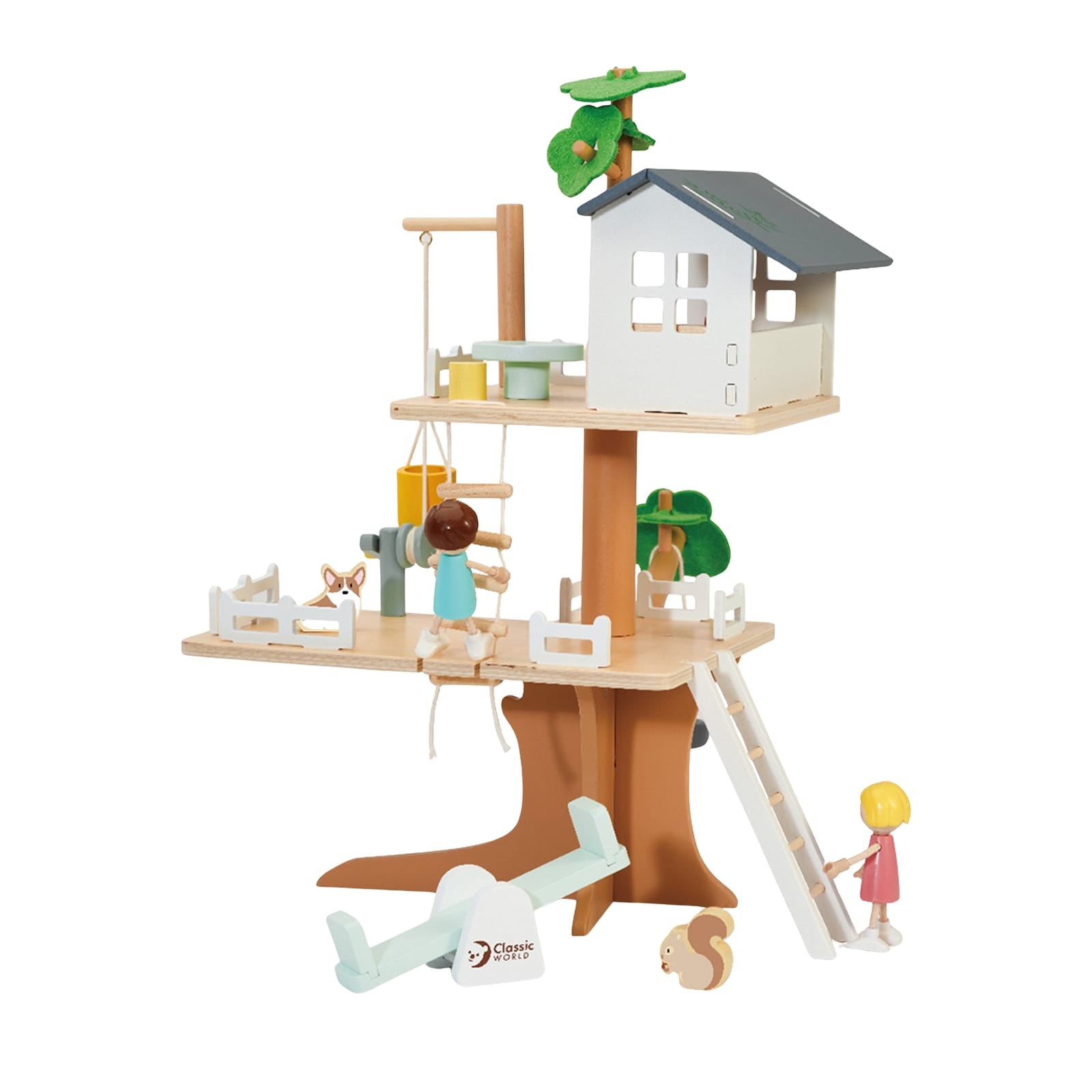 Wooden Tree House and Accessories