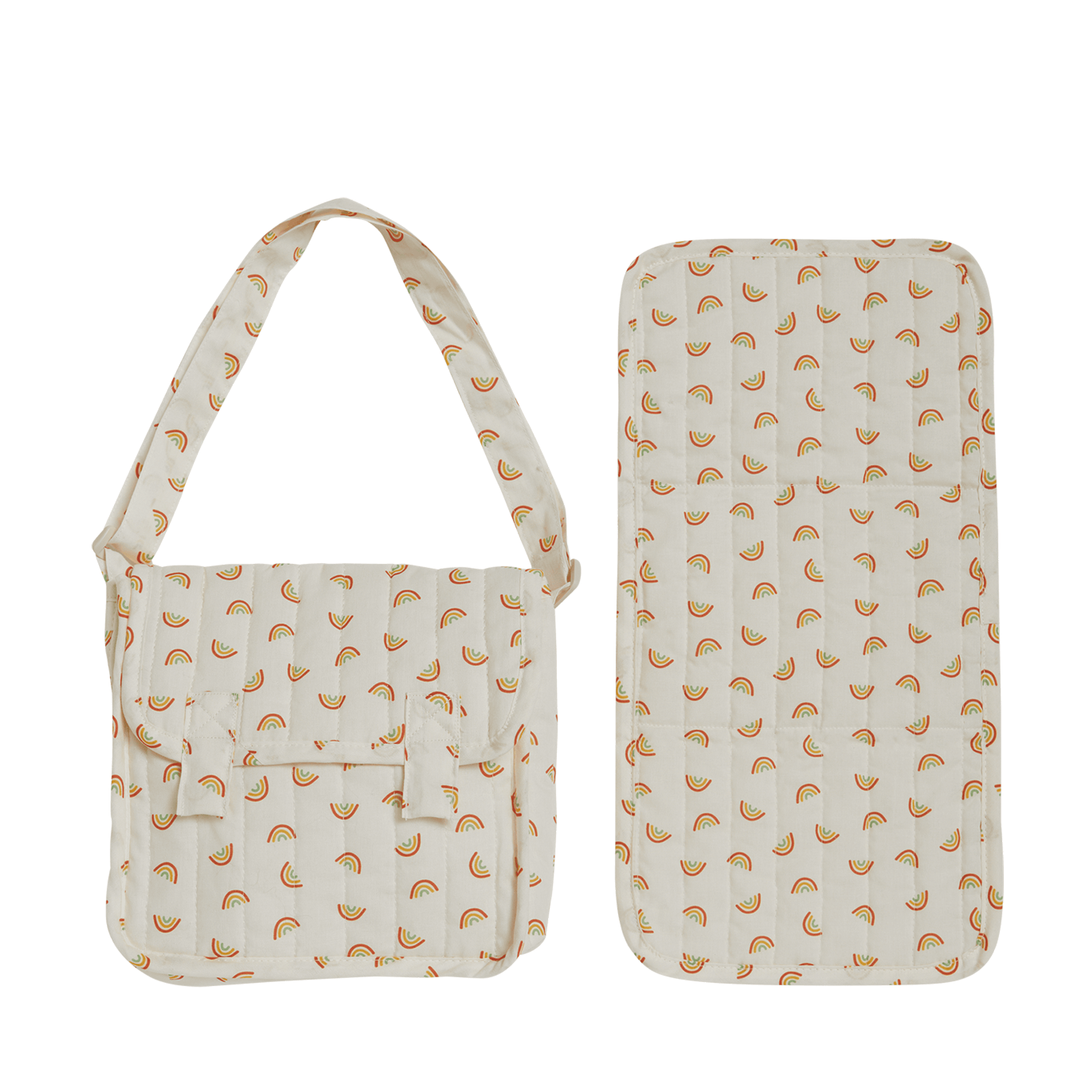 Carrie Convertible Changing Set - Rainbow Print