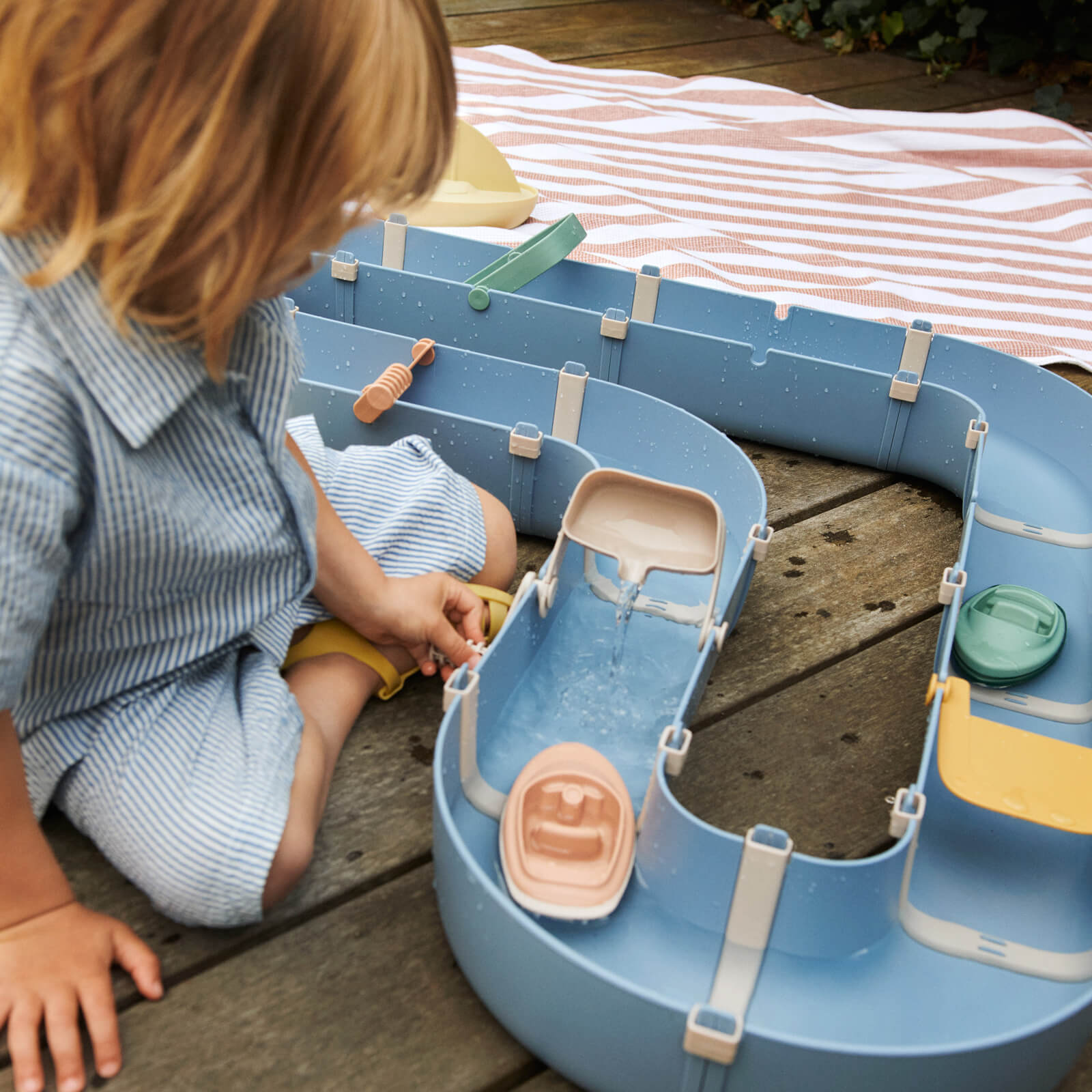 Cassian Waterway - Beach Blue Multi Mix