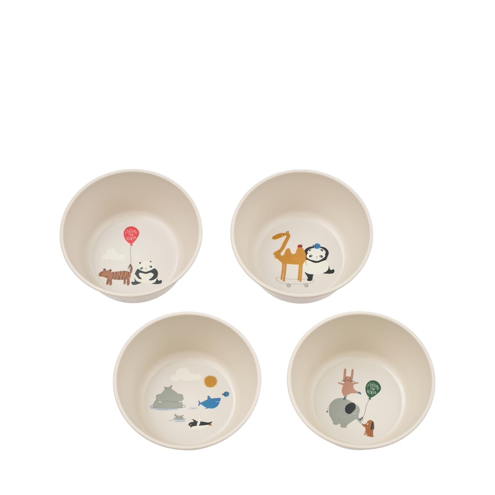 Cees Bowl 4-Pack - Around The World Sandy