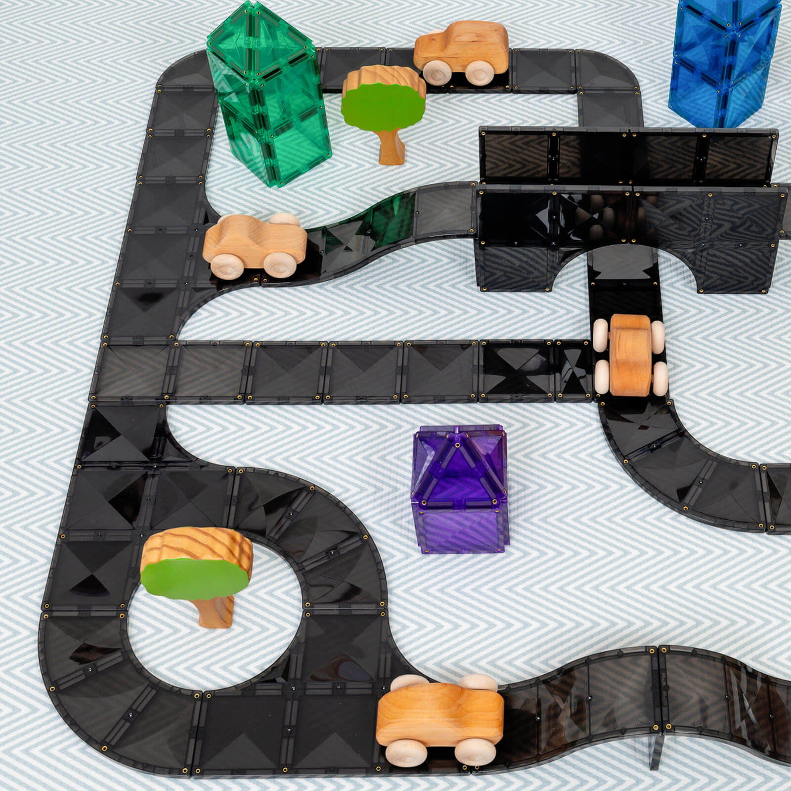 Magnetic Tiles Roads Creative Pack - 48 Pieces