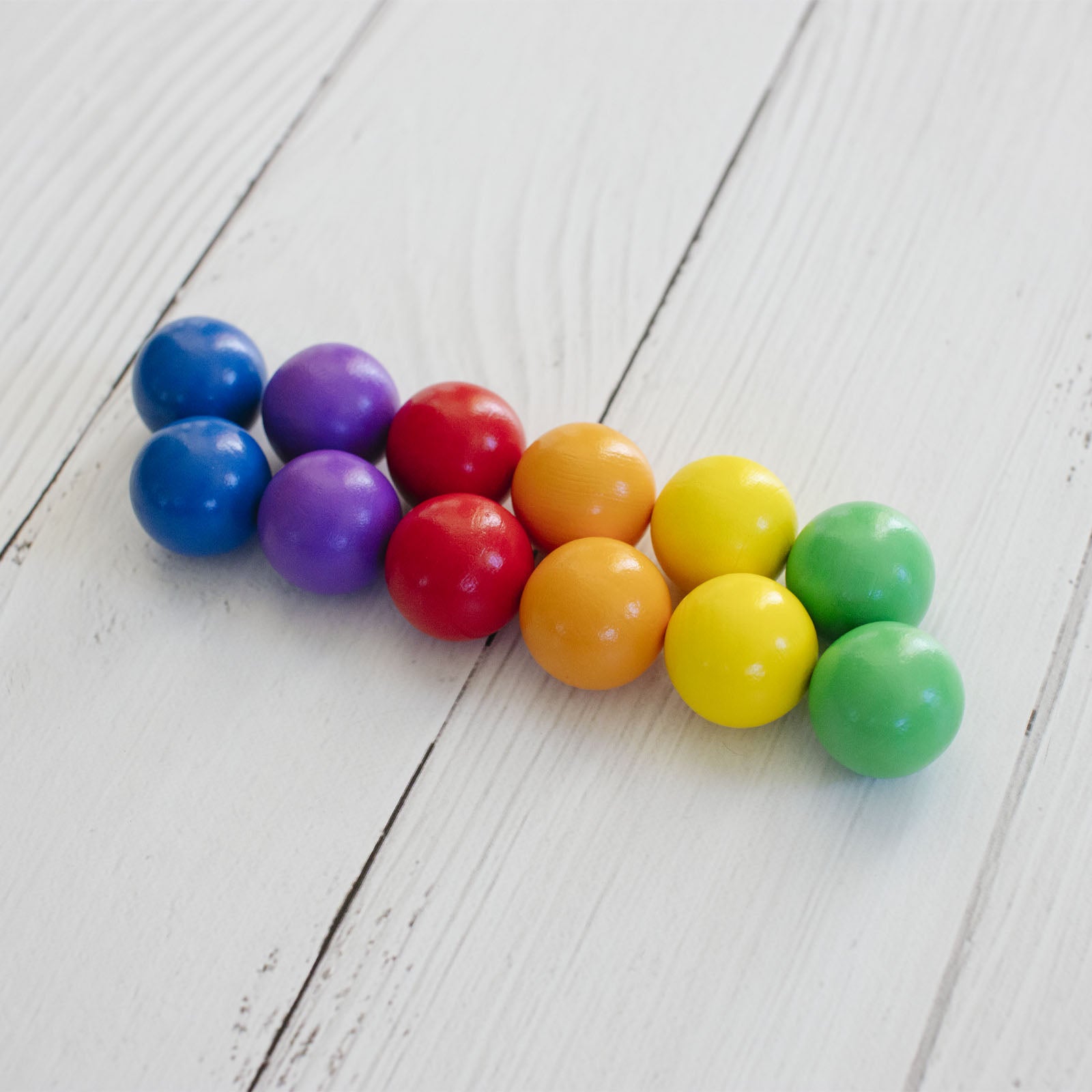 Magnetic Tiles Rainbow Ball Pack - 12 Pieces