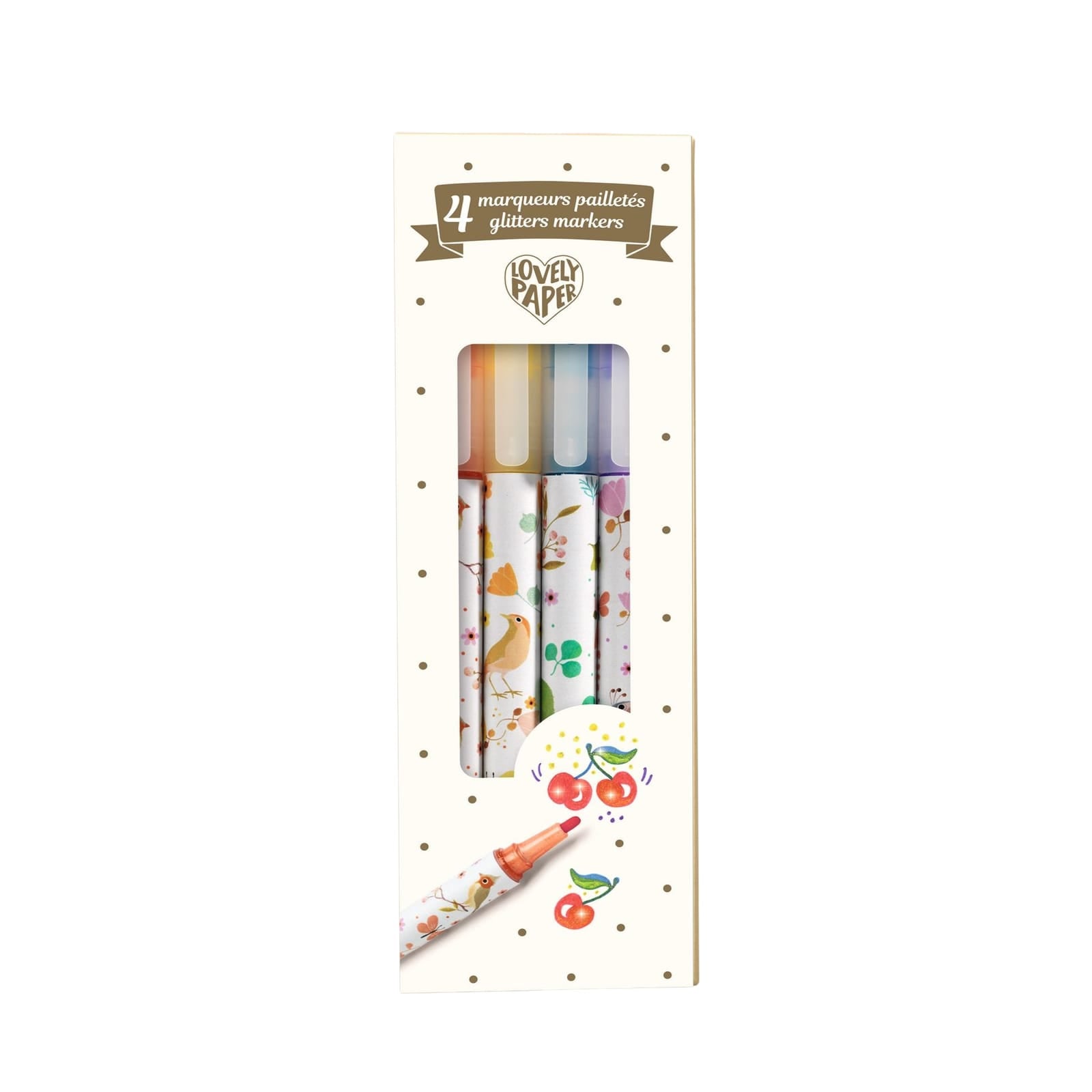 4 Glitter Markers