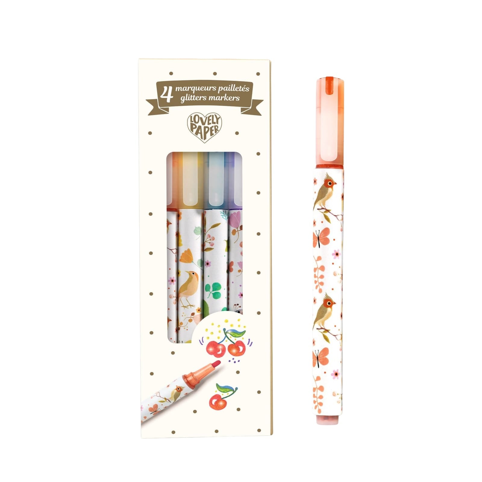 4 Glitter Markers