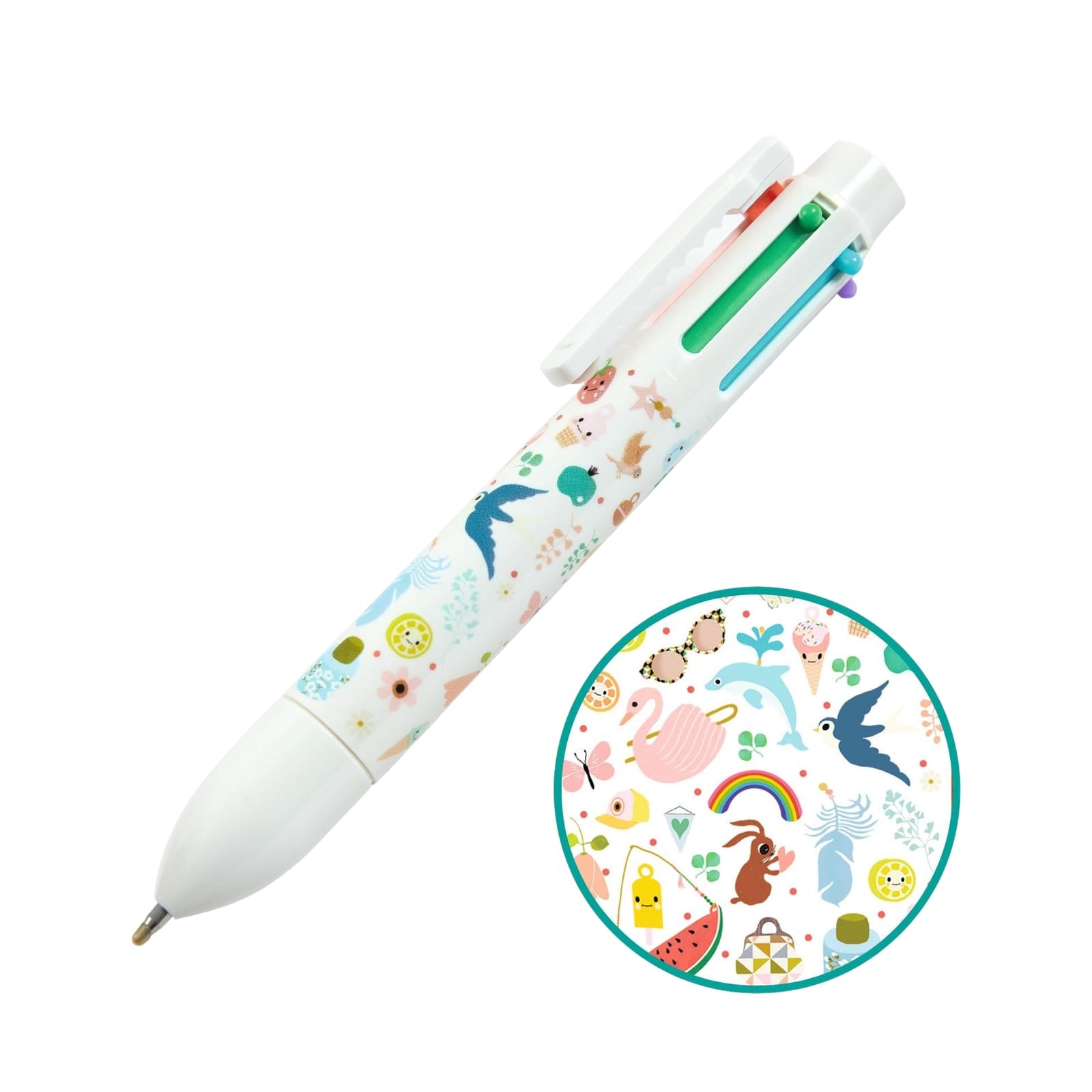 Rainbow 6 Colour Pen - Tinou
