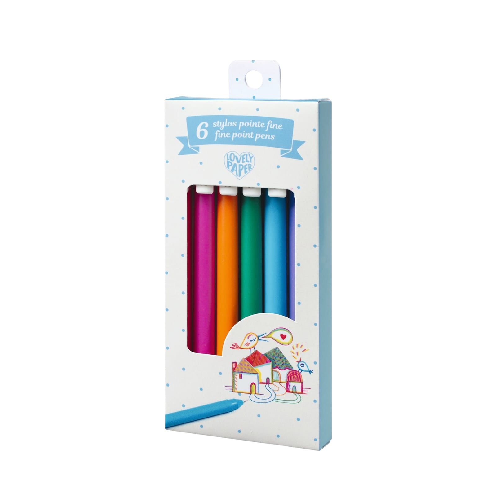 6 Gel Fine Point Pens - Classic