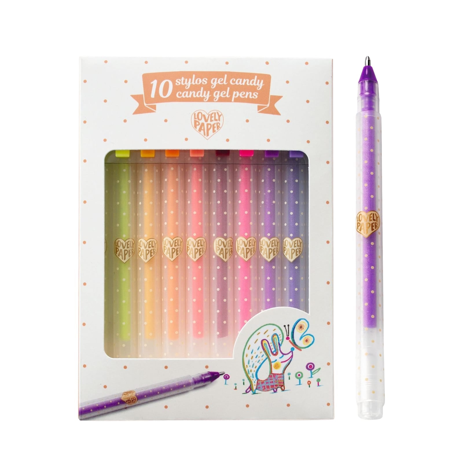 10 Gel Pens - Candy