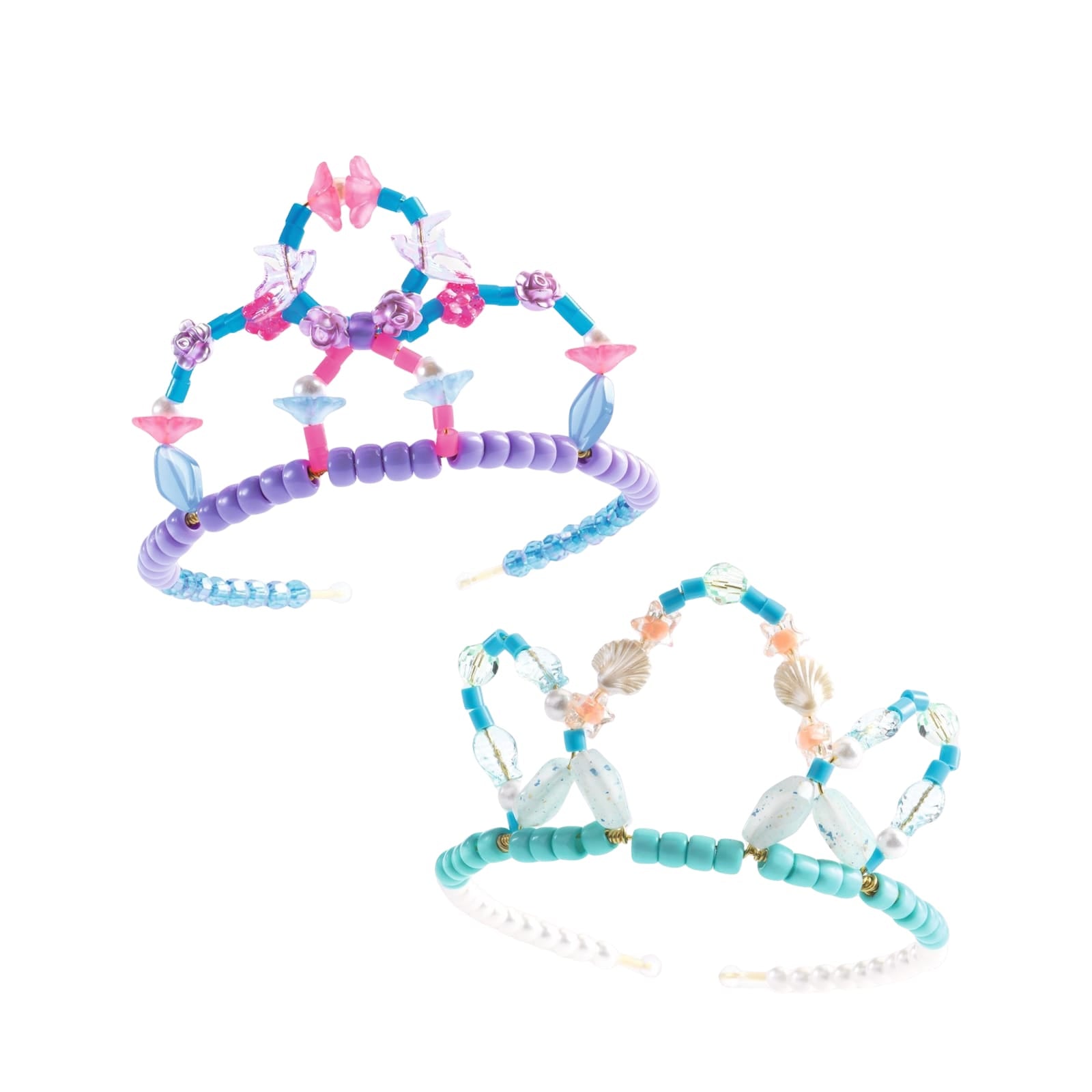2 Bead Tiaras Craft Set - Blue