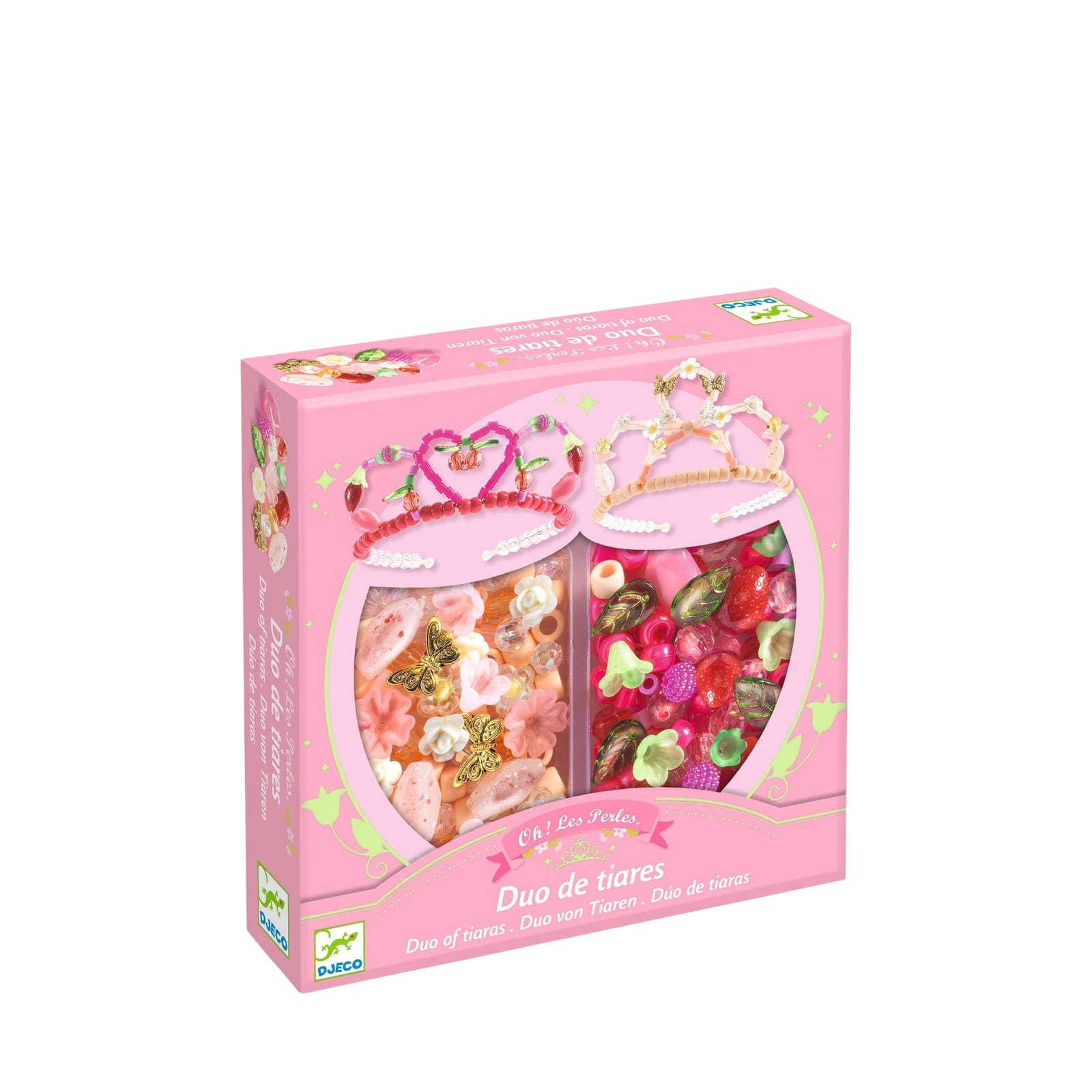 2 Bead Tiaras Craft Set - Pink