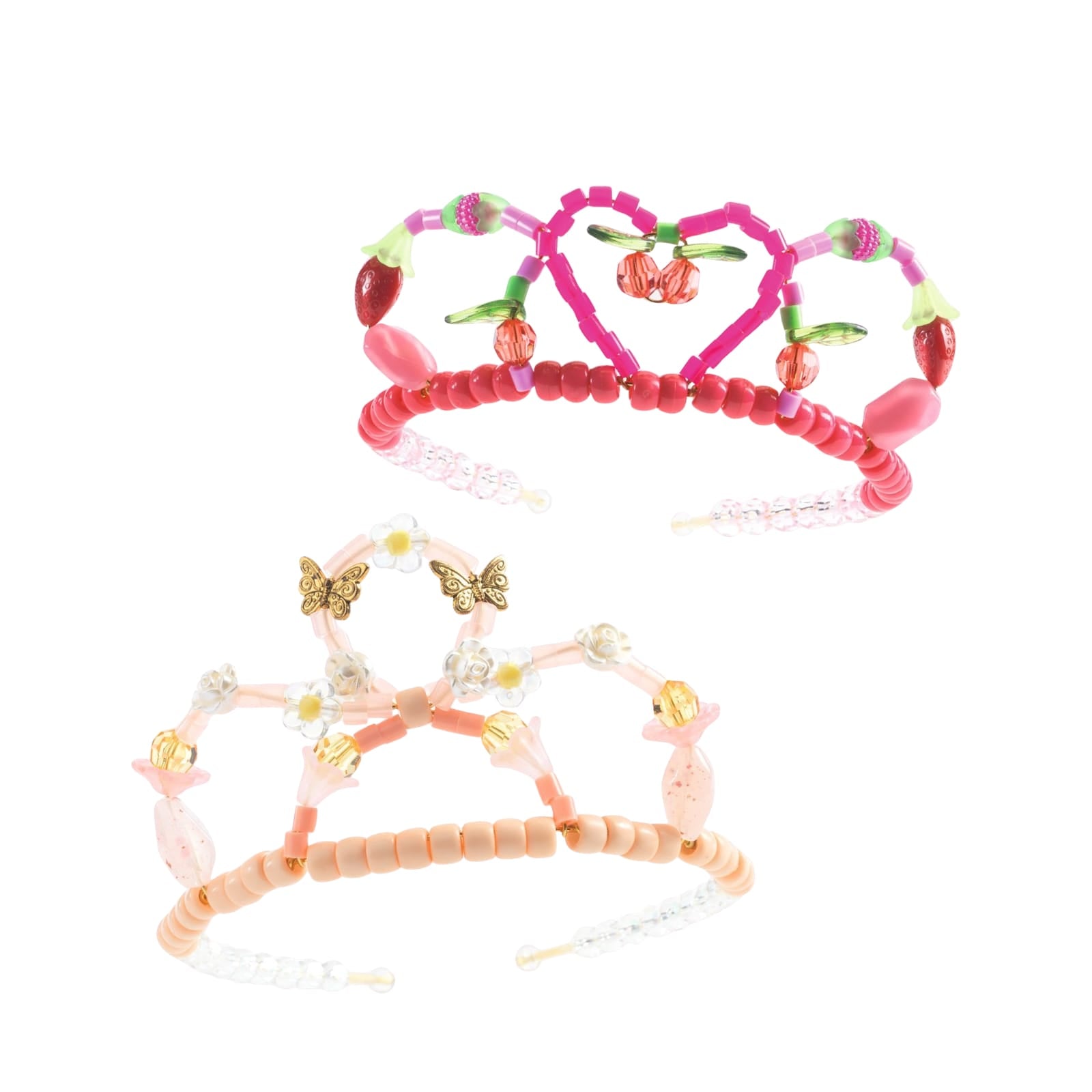 2 Bead Tiaras Craft Set - Pink