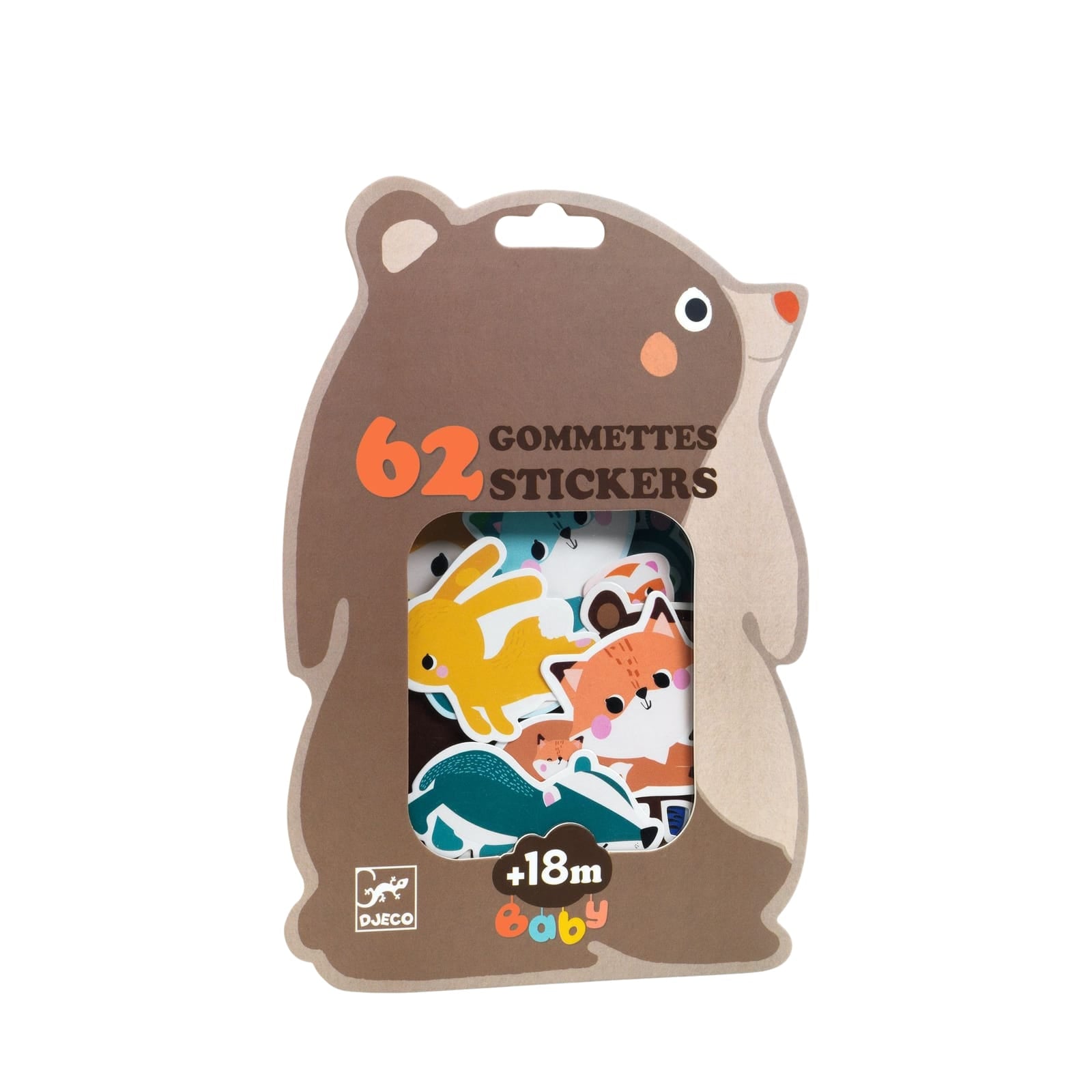 62 Repositionable Stickers - Forest Animals