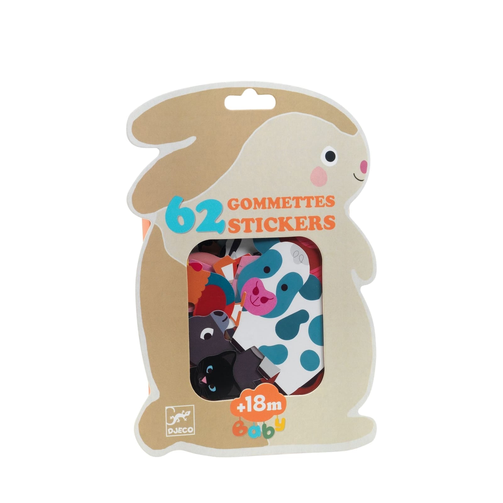 62 Repositionable Stickers - Farm Animals