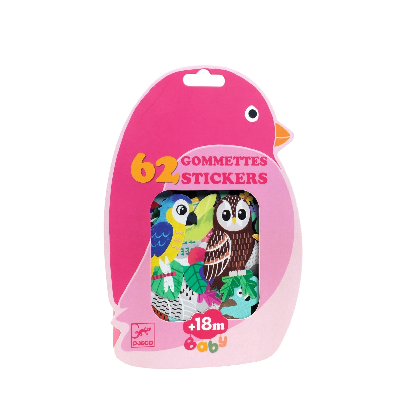 62 Repositionable Stickers - Birds