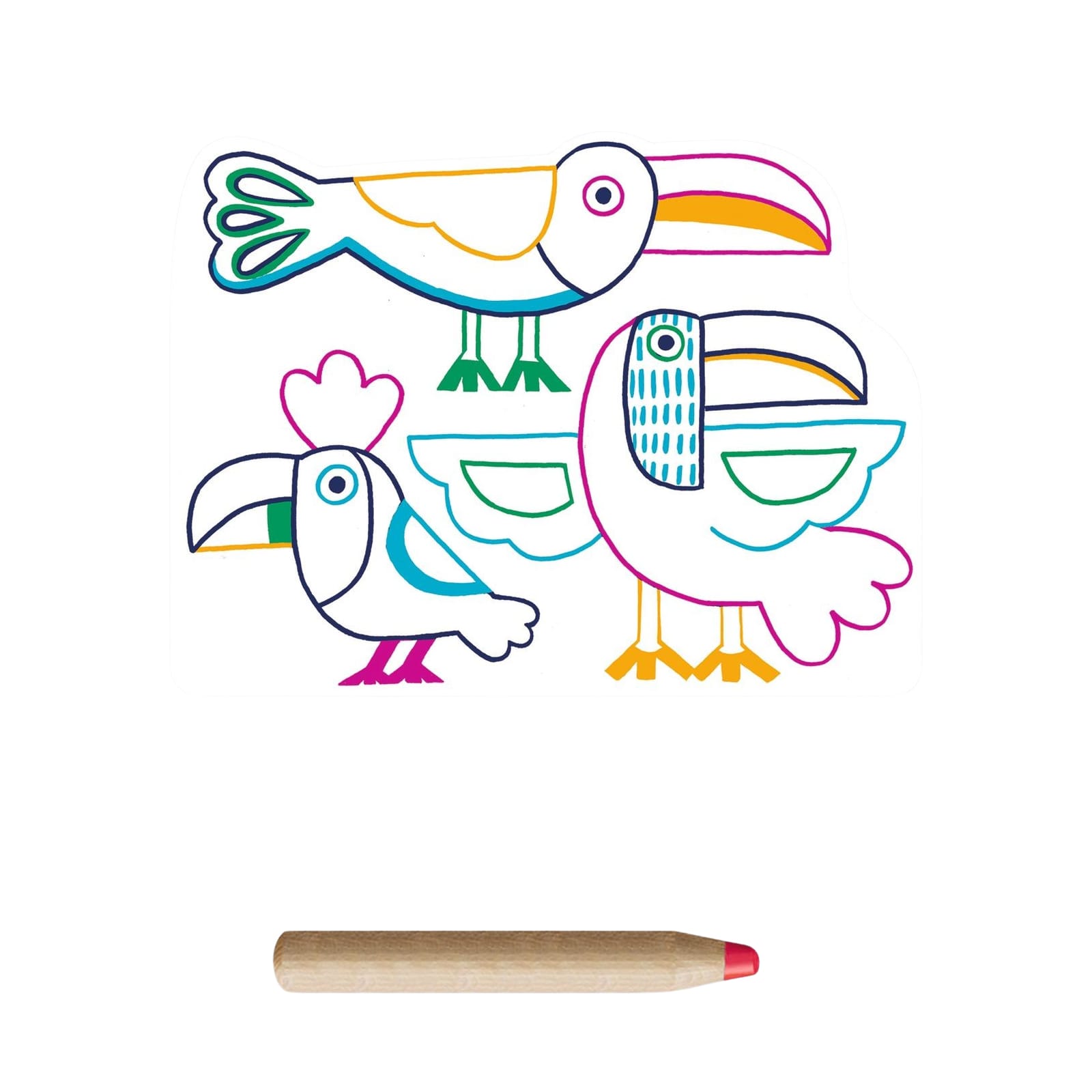 Colouring Craft Set - Wild Families